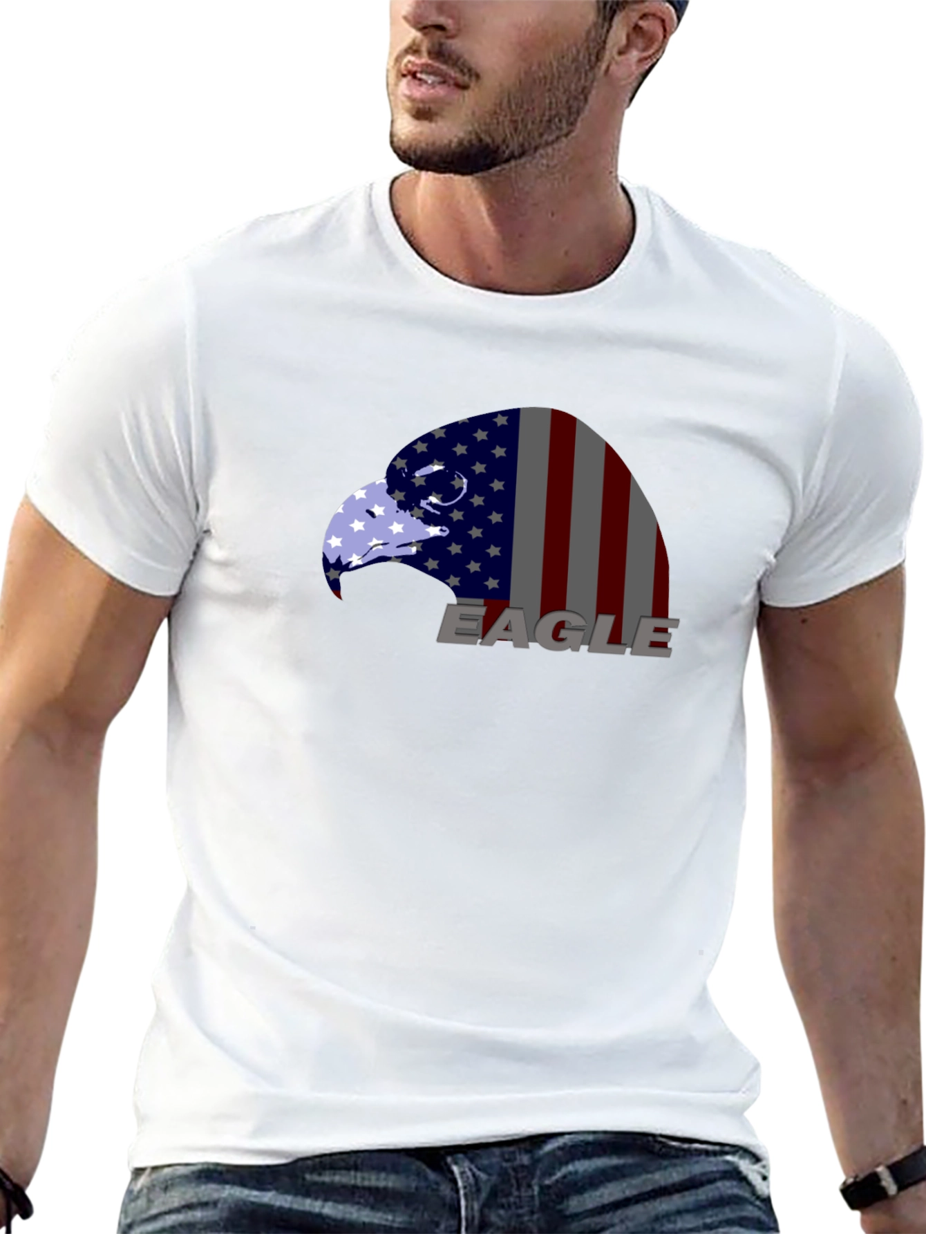 American Eagle Flag Graphic Tee