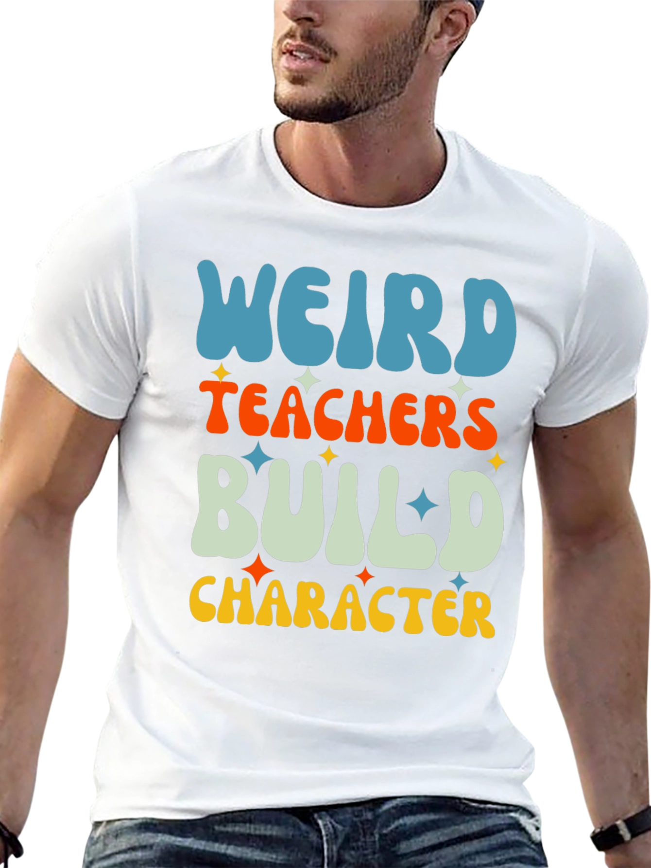 Weird Teachers Build Character Graphic Tee