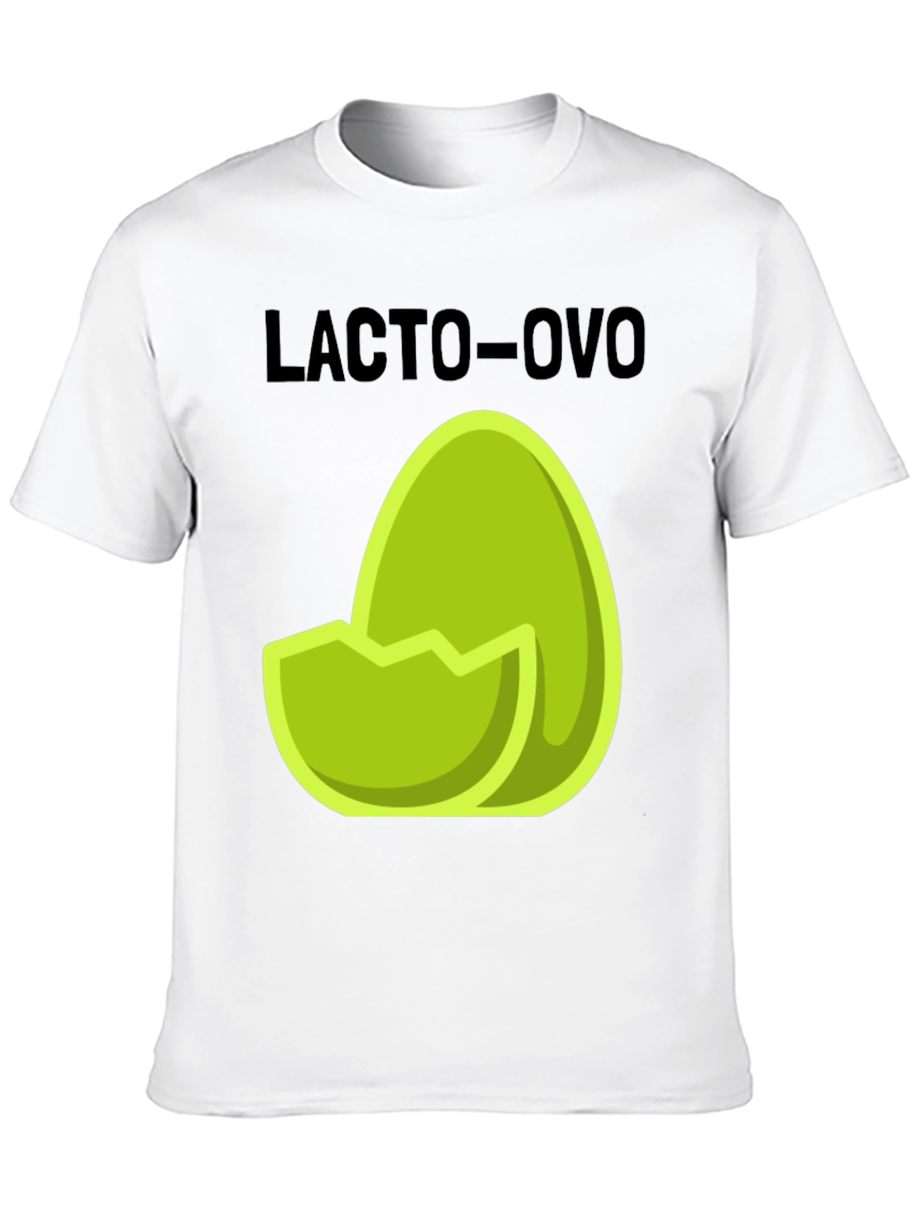 Lacto-Ovo Egg Graphic T-Shirt - Vegetarian Lifestyle Tee