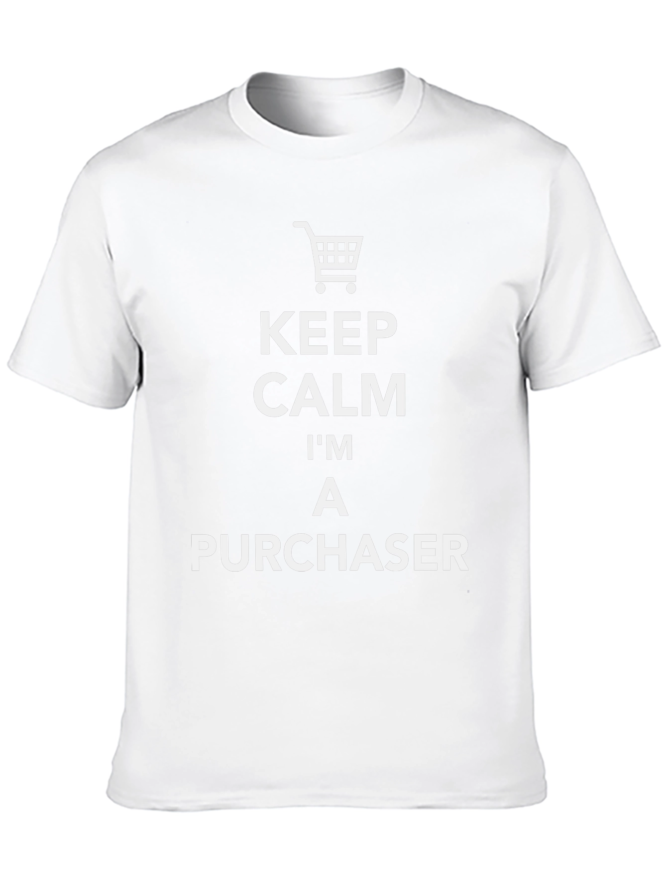 Keep Calm Im A Purchaser Funny Black T-Shirt