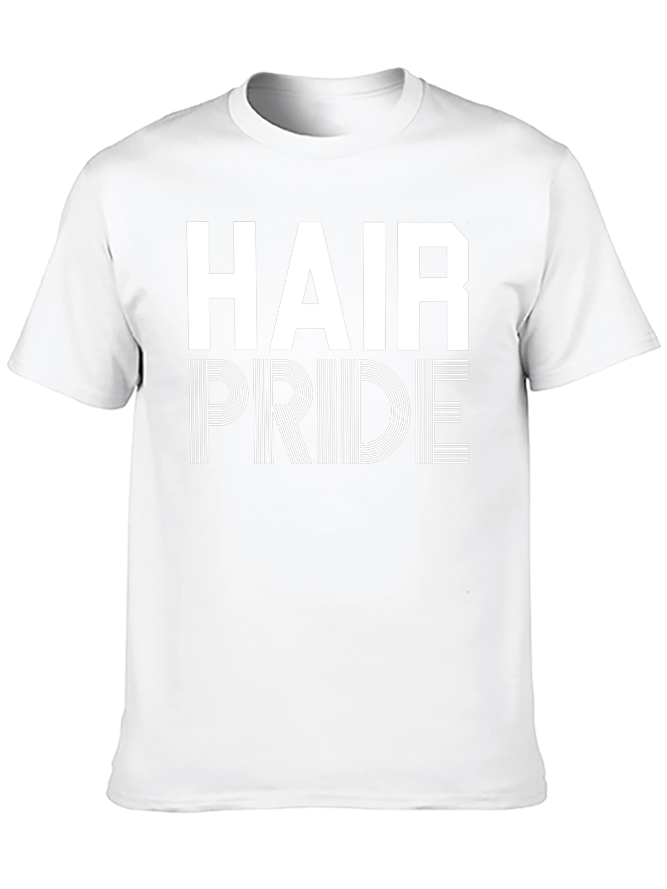 Hair Pride Graphic Tee - Black Cotton T-Shirt