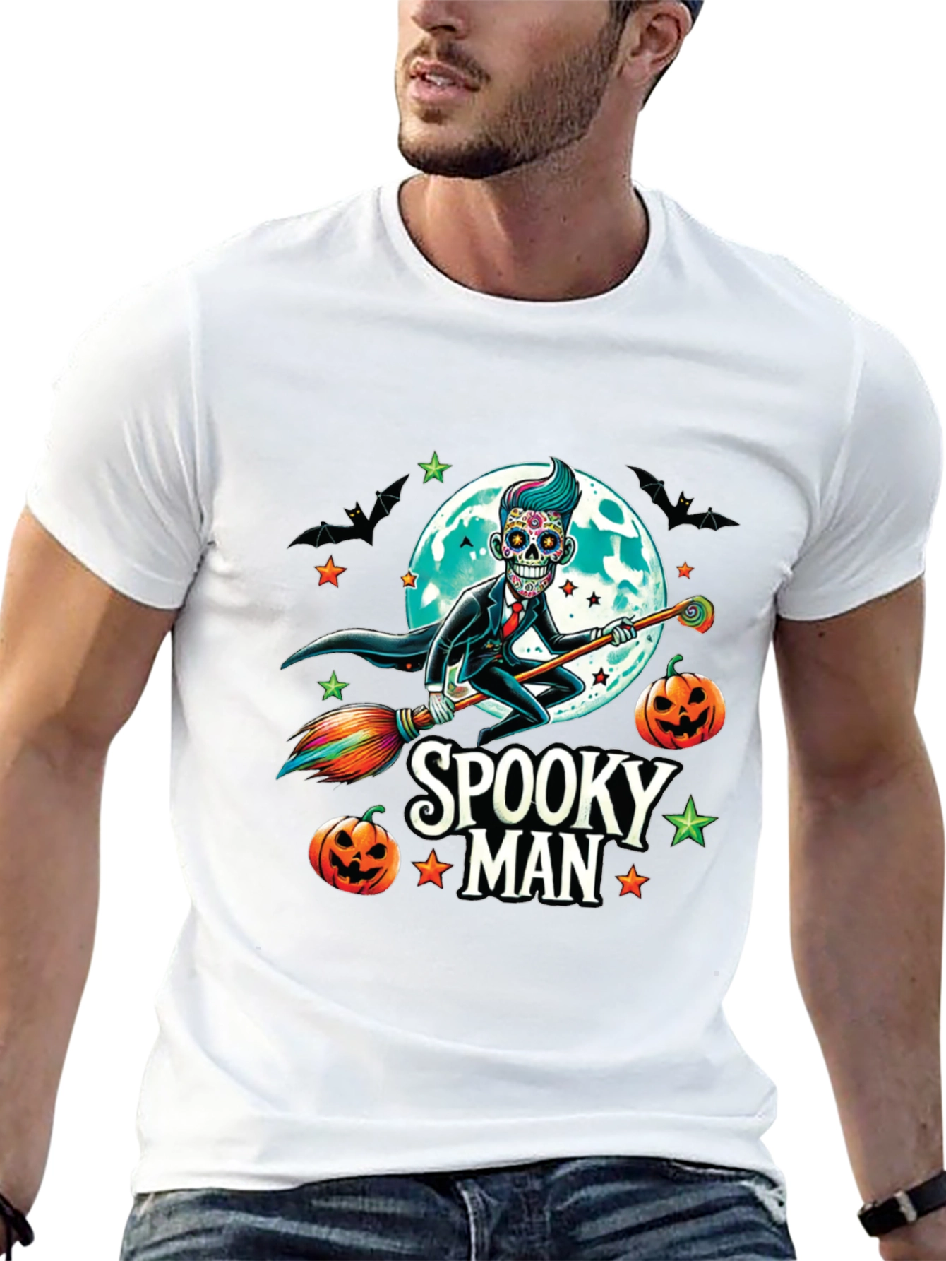 Spooky Man Halloween T-Shirt