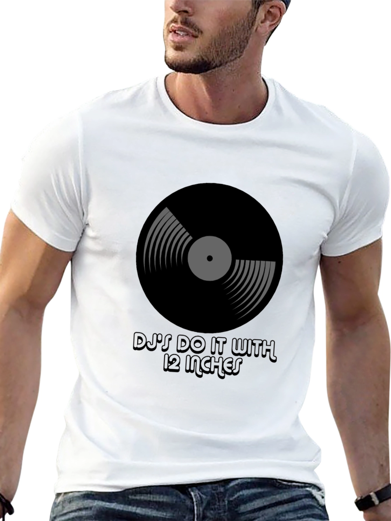 DJs Do It With 12 Inches Black T-Shirt