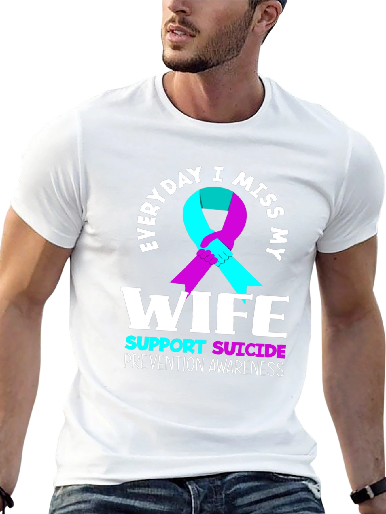 Everyday I Miss My Wife Suicide Prevention Awareness T-Shirt