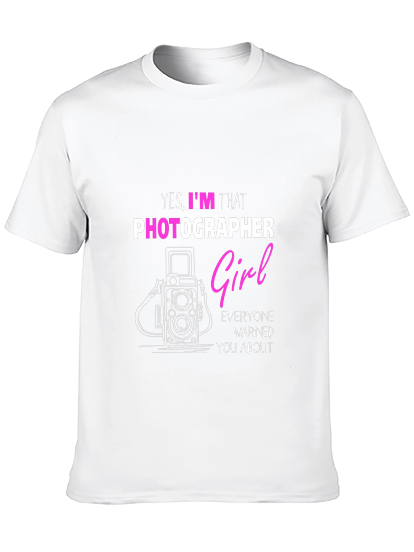 Photographer Girl T-Shirt - Funny Camera Tee