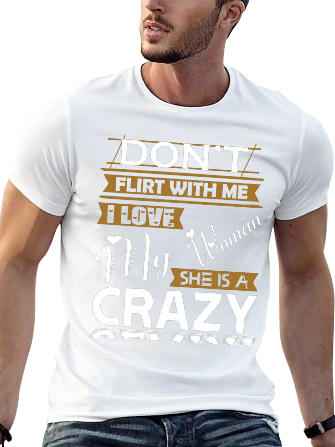 Dont Flirt With Me Crazy Woman Tee