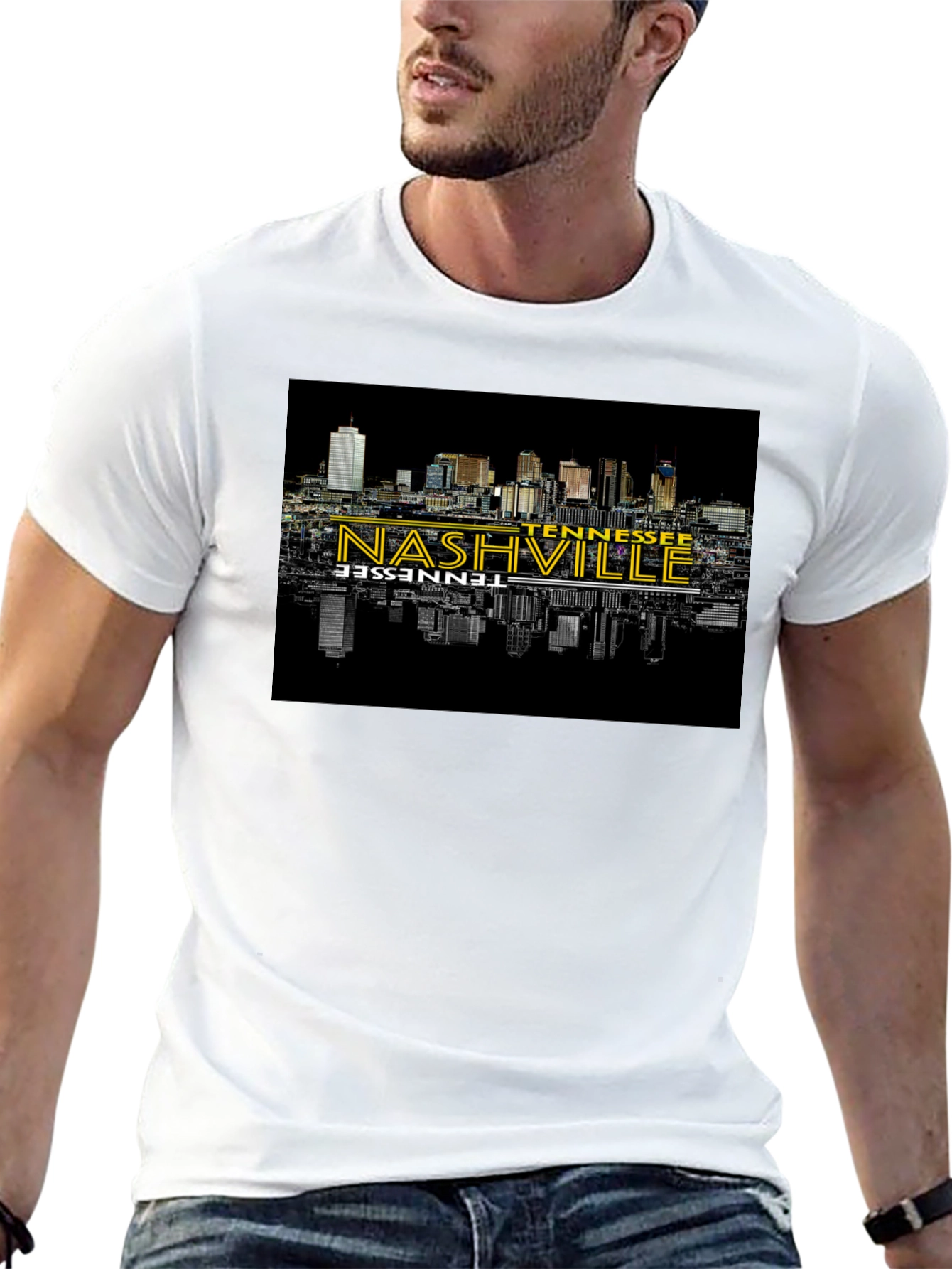 Nashville Tennessee Skyline Graphic T-Shirt