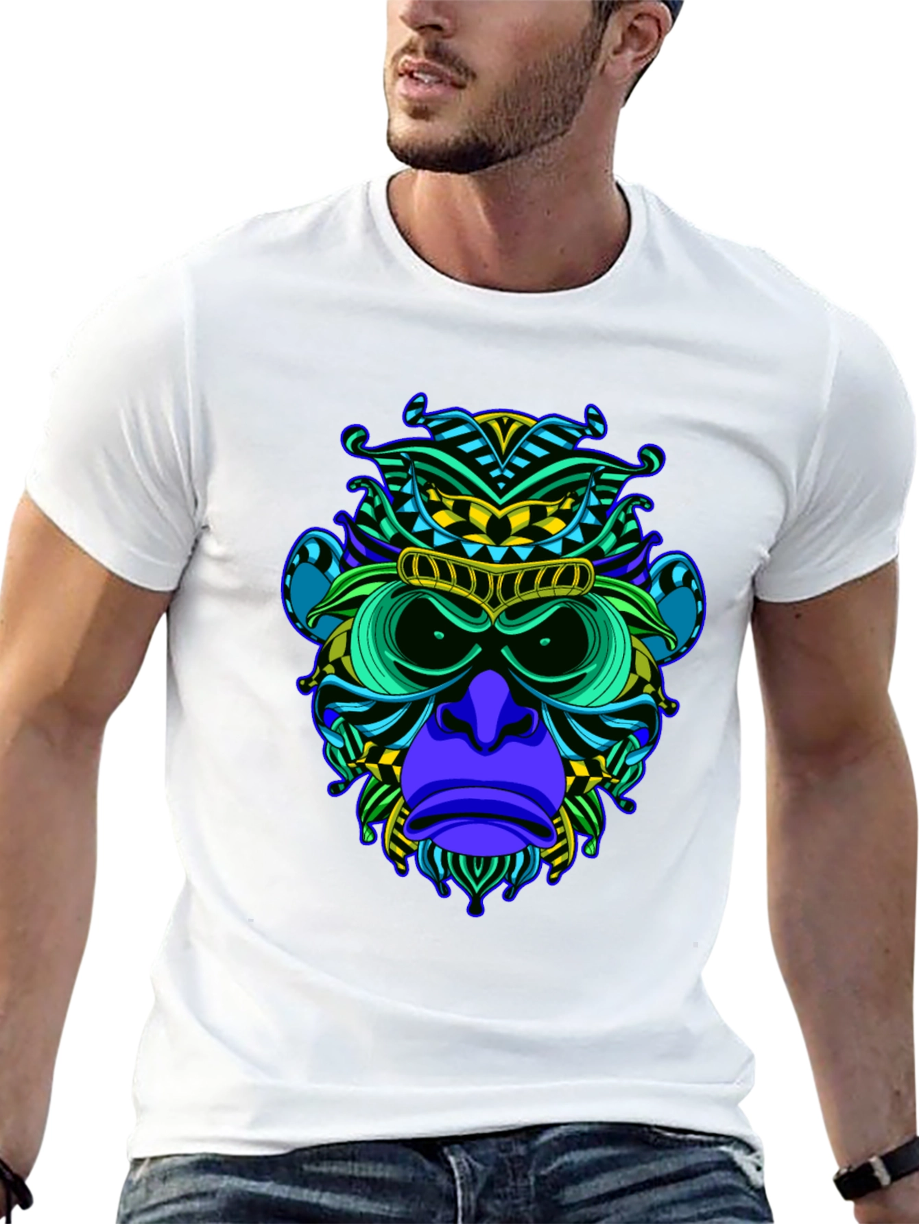 Monkey Graphic Black T-Shirt - Bold Style
