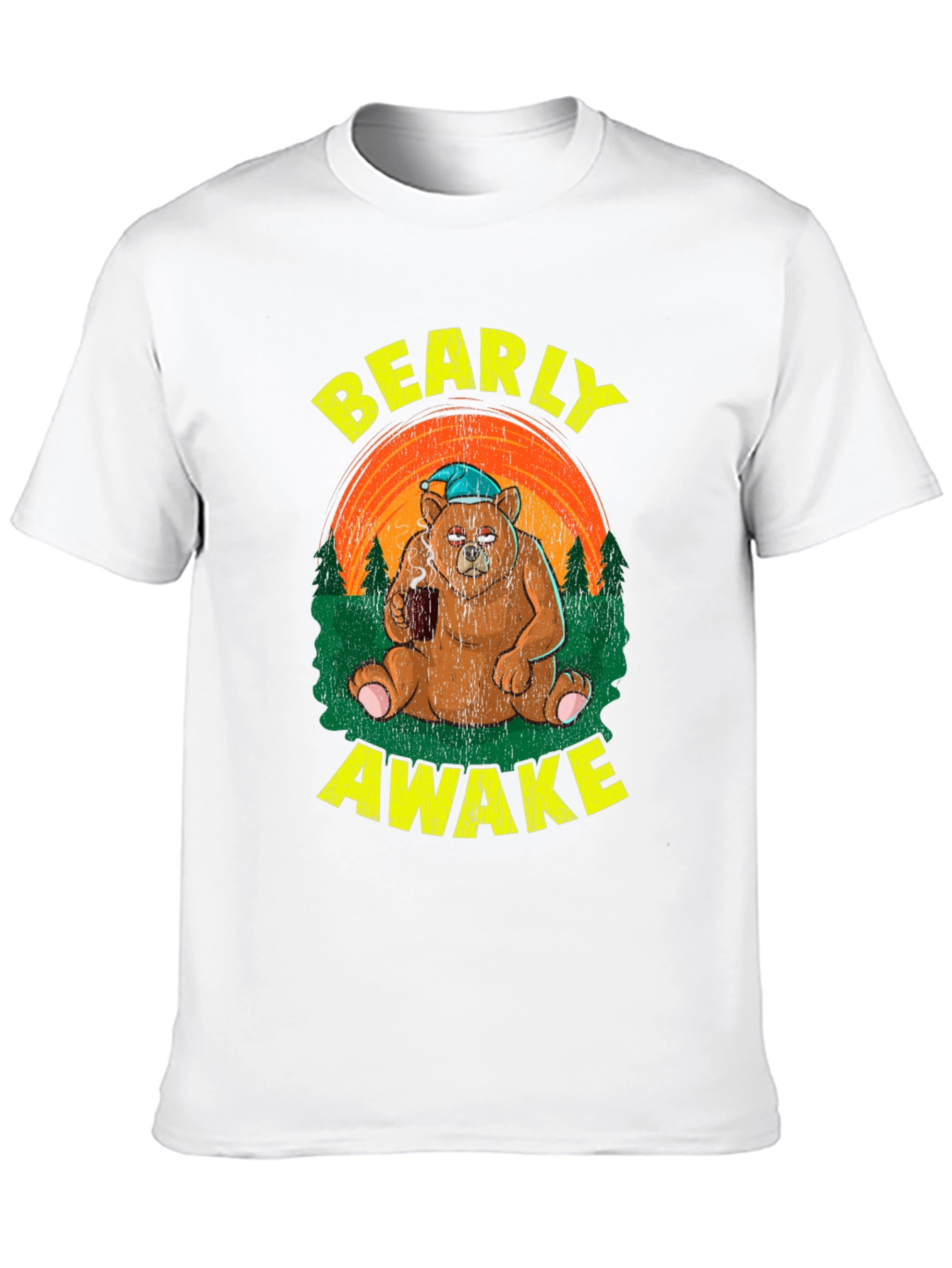 Bearly Awake T-Shirt - Funny Coffee Lover Tee