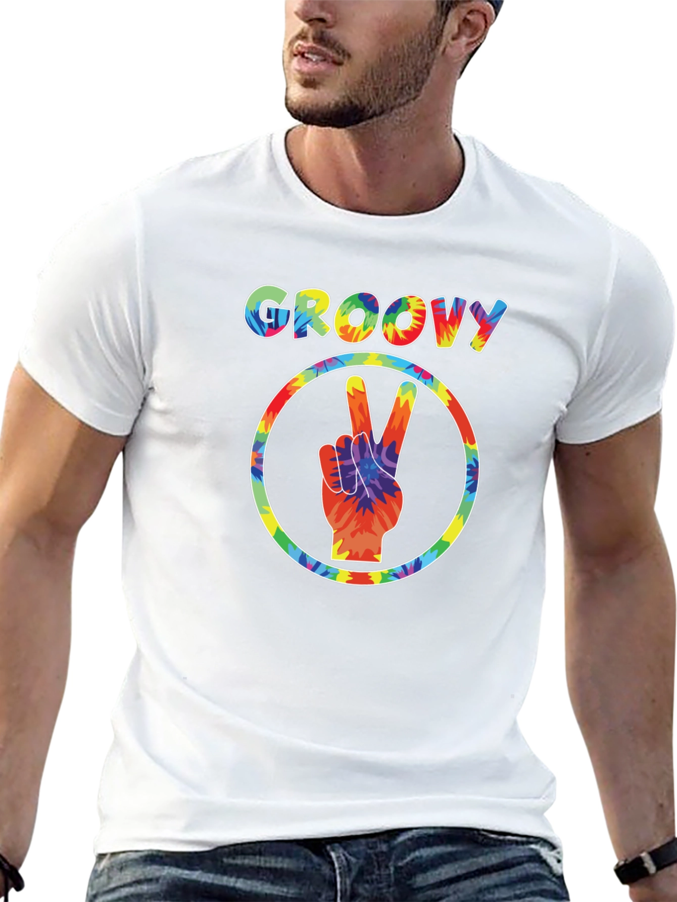 Groovy Tie-Dye Peace Sign T-Shirt