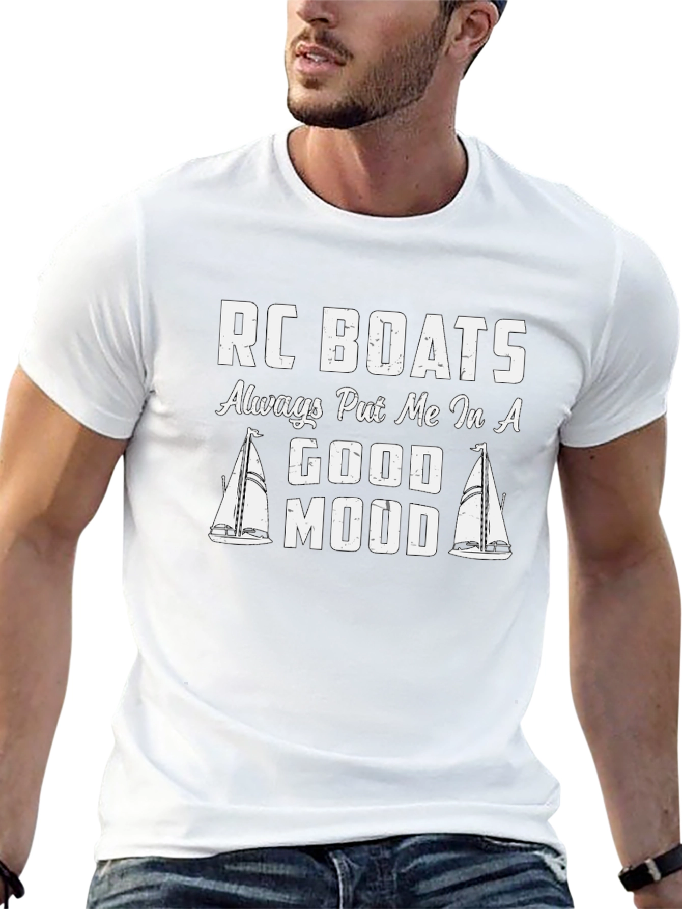 RC Boats Good Mood T-Shirt Black Unisex