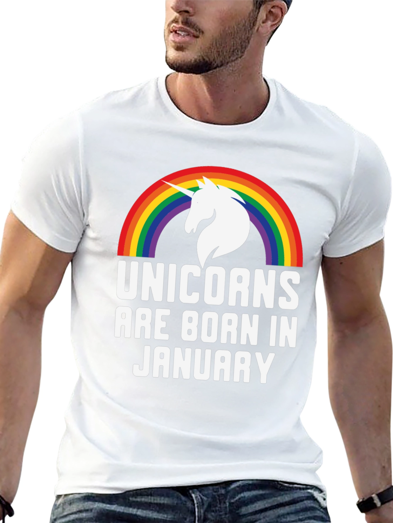 Unicorns Born in January T-Shirt