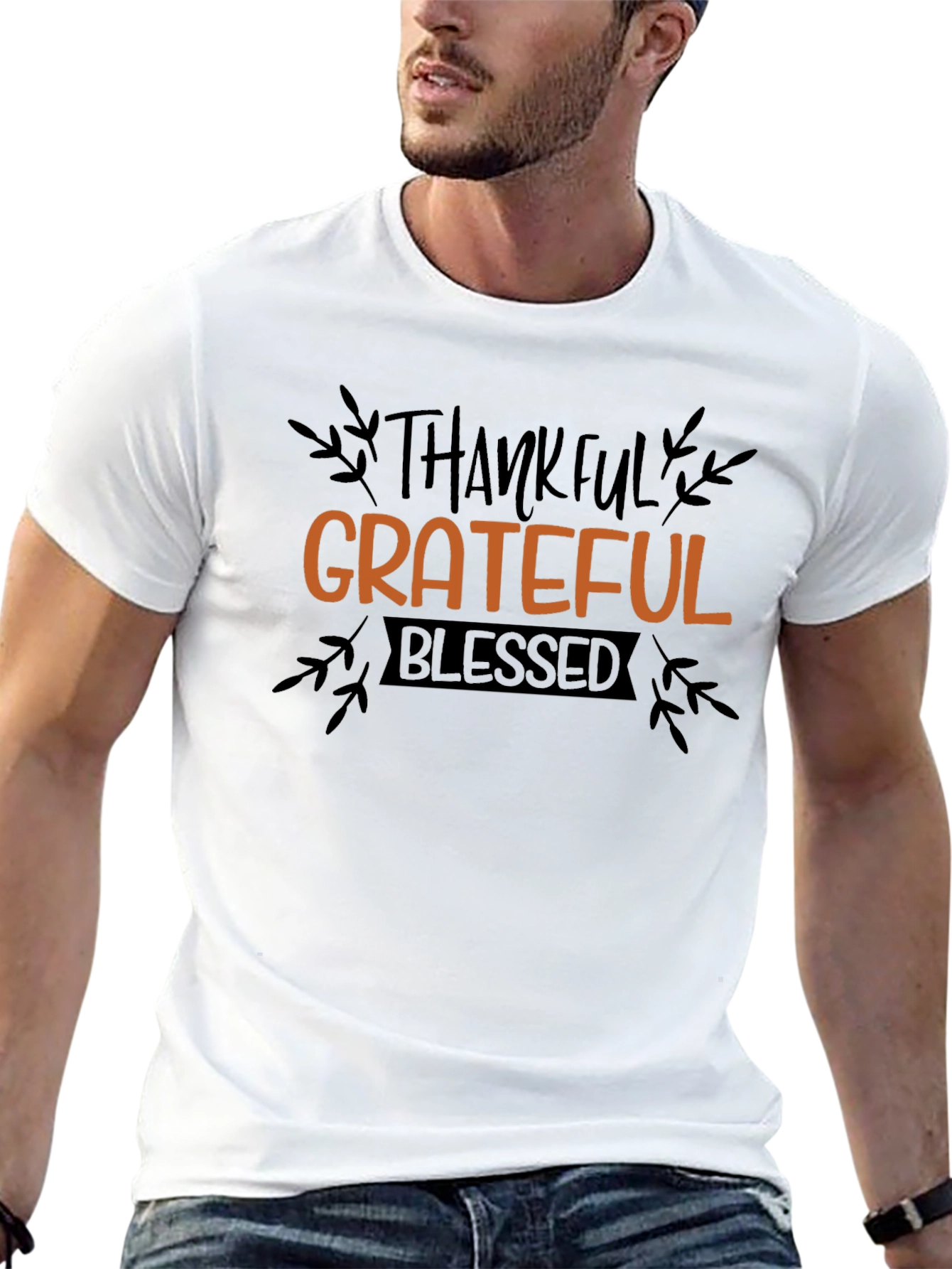 Thankful Grateful Blessed Graphic Tee