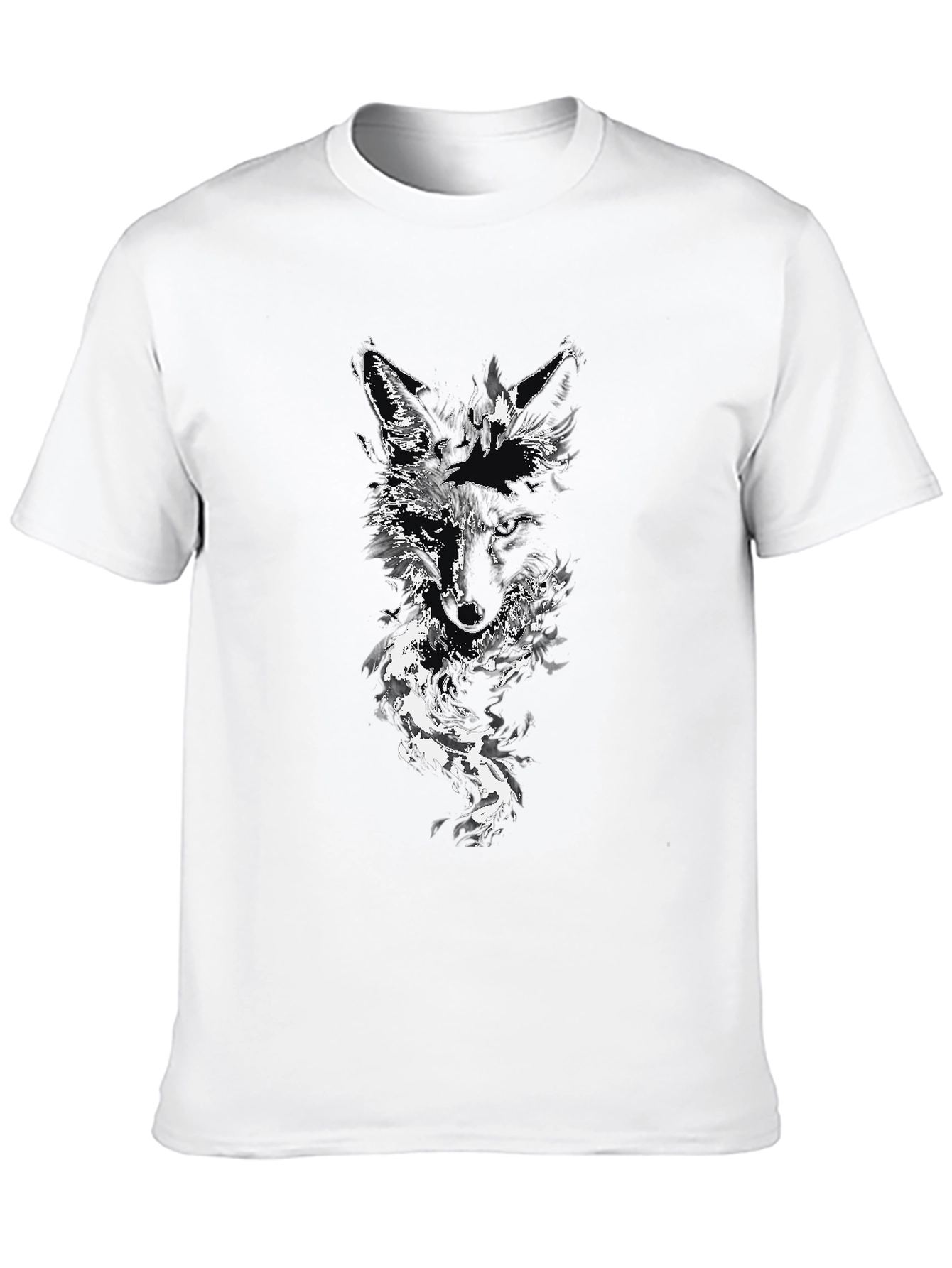 Black Wolf Graphic Tee - Stylish Mens Fashion