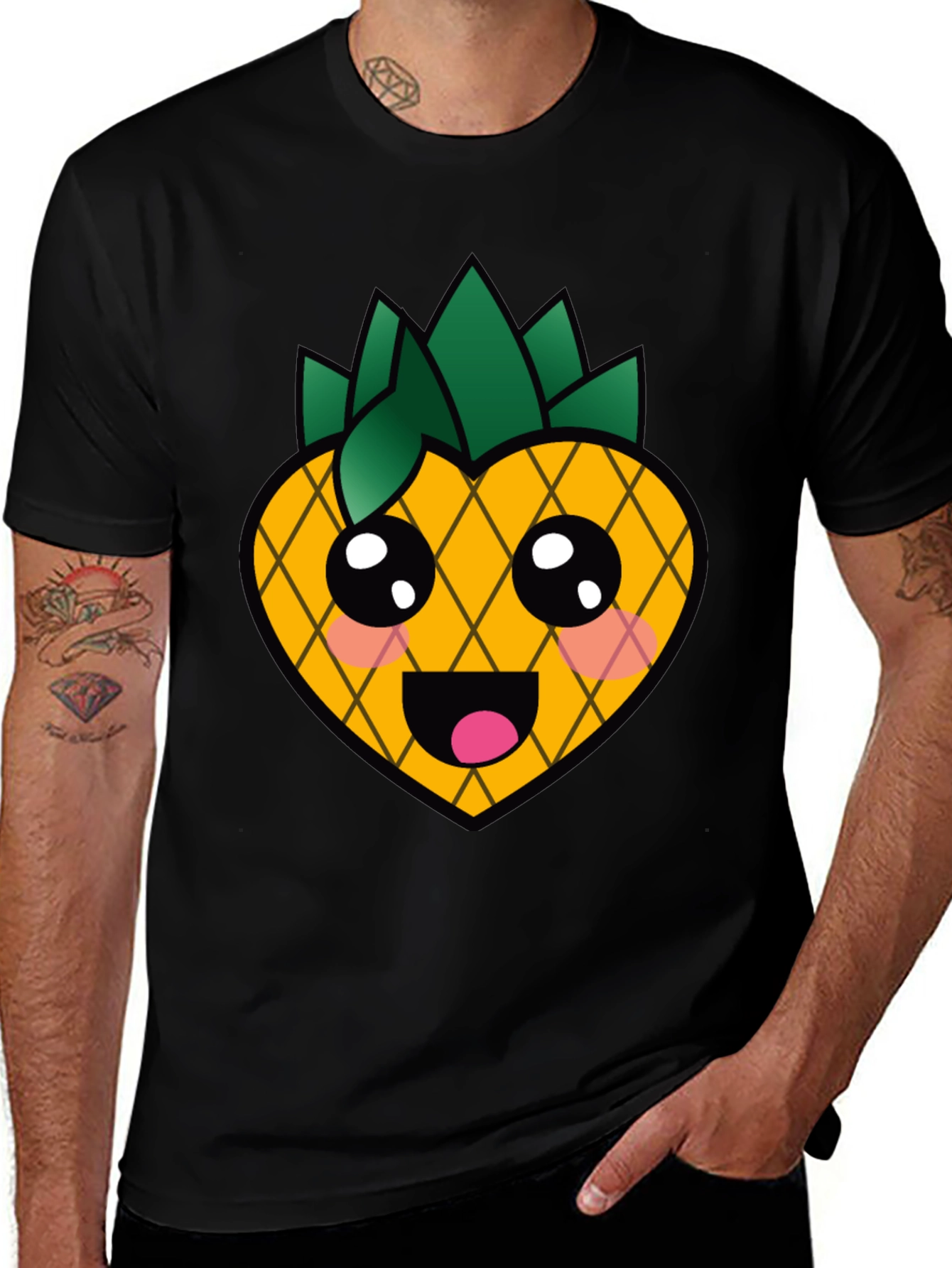 Kawaii Pineapple Graphic Tee