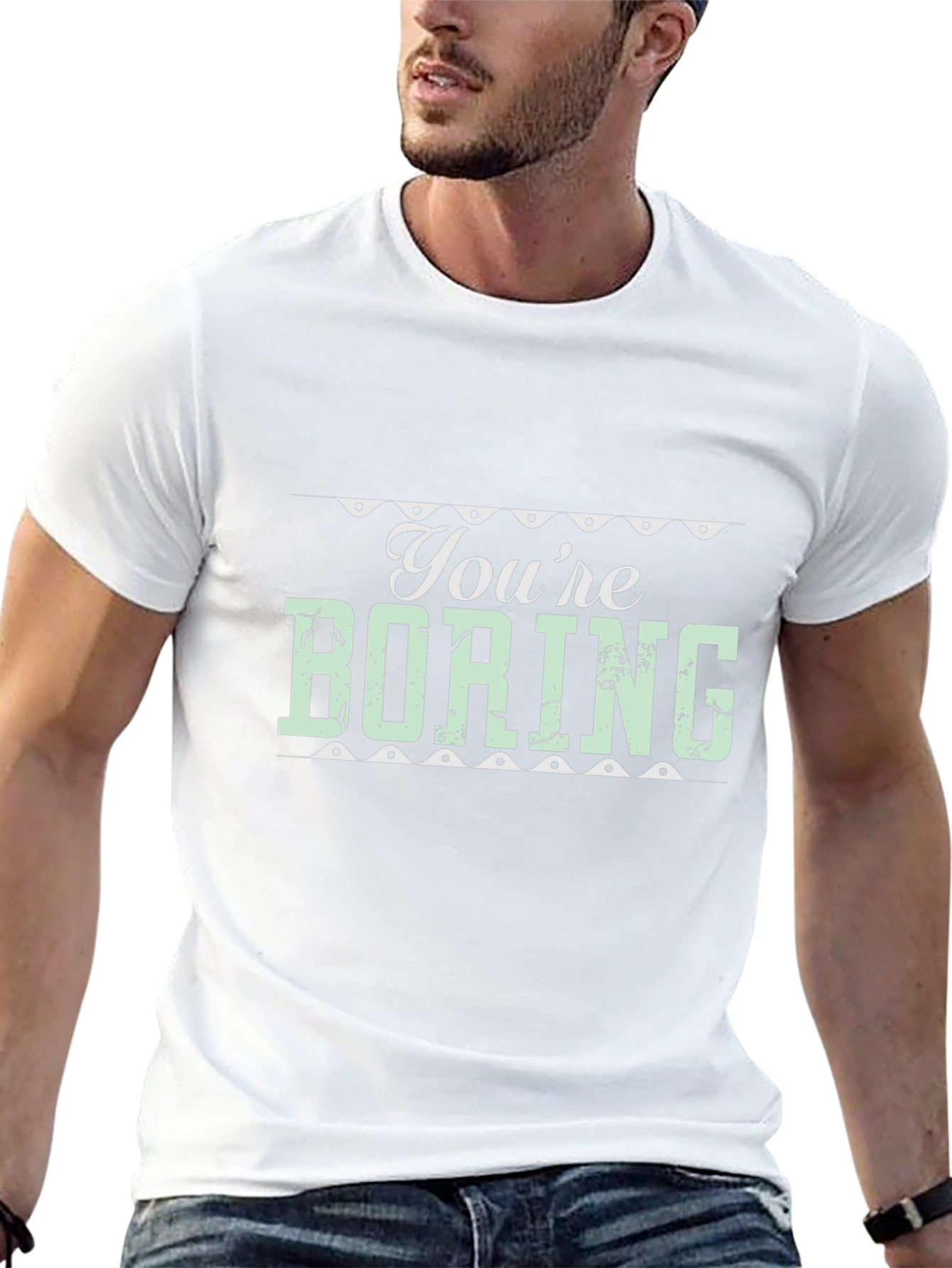 Youre Boring Graphic Tee - Black T-Shirt