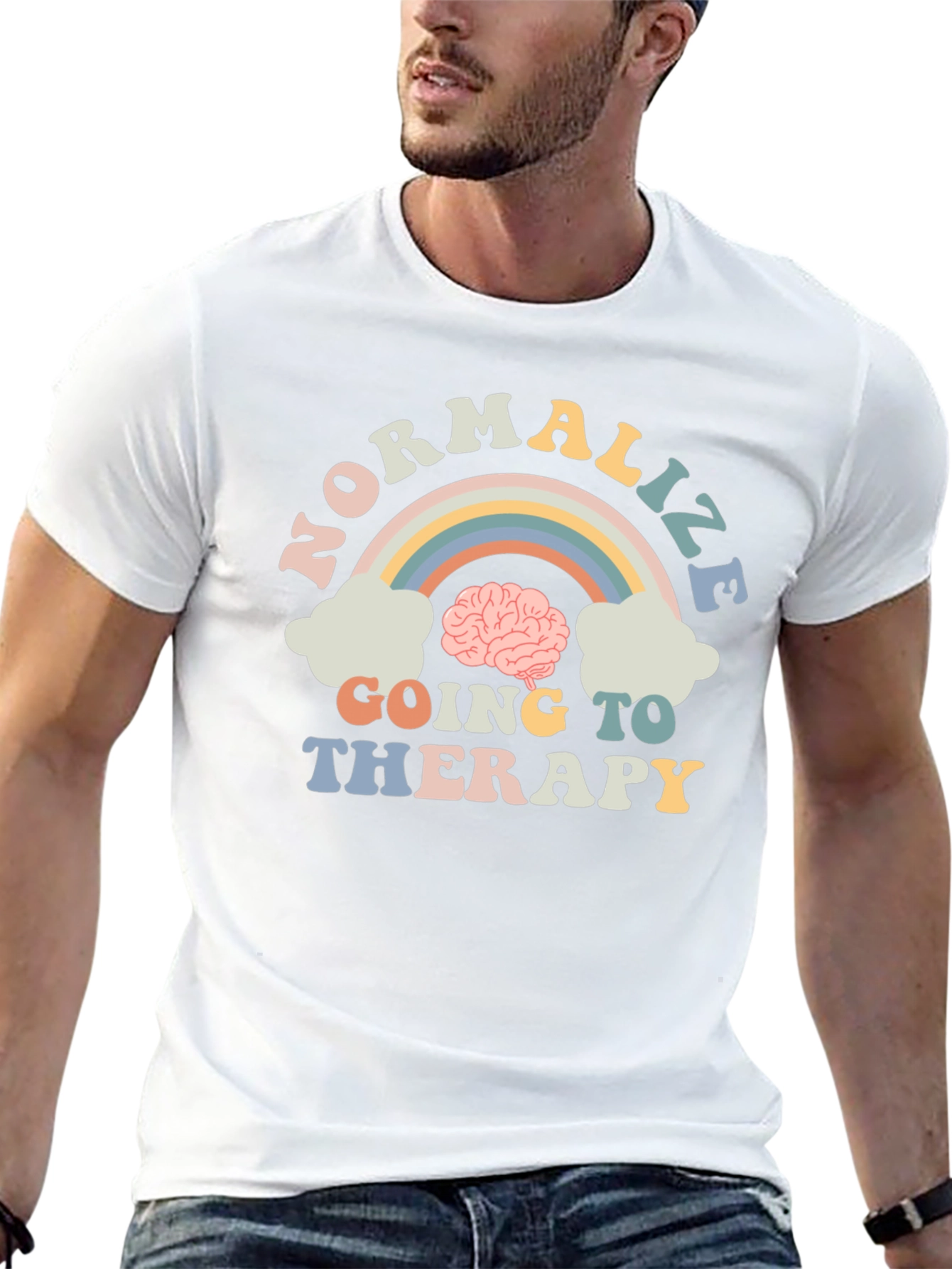 Normalize Going to Therapy Graphic Tee