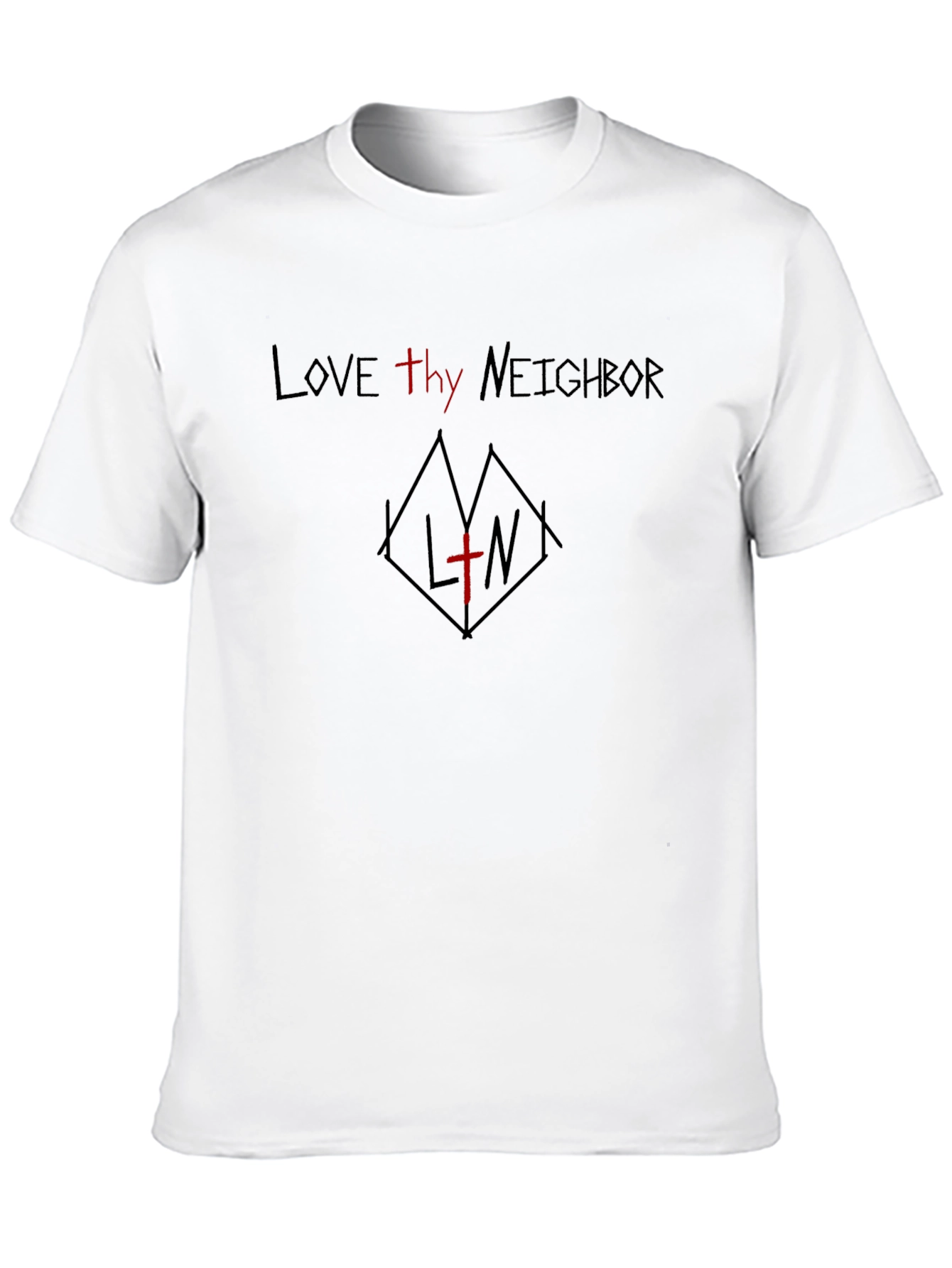 Love Thy Neighbor Black T-Shirt