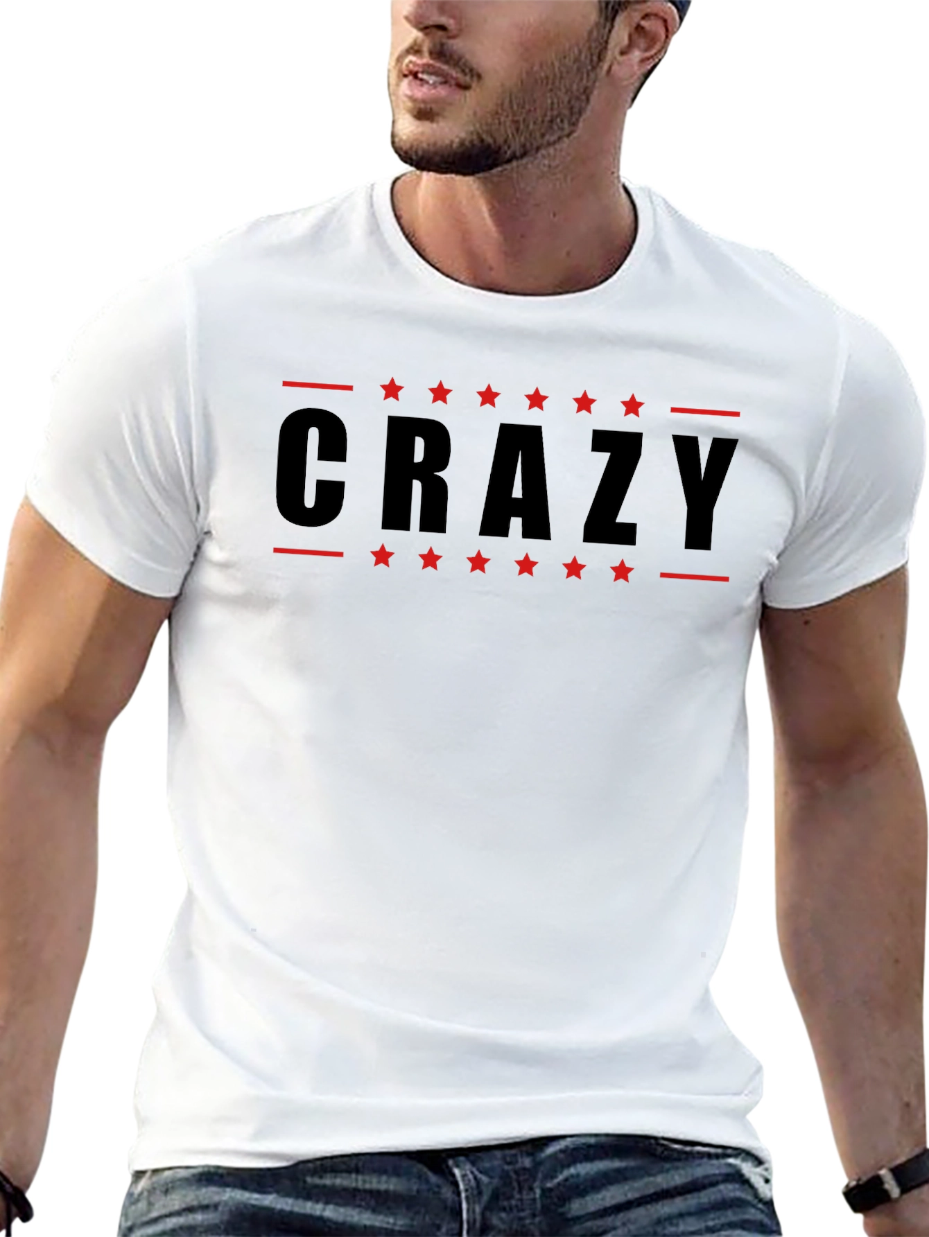 Crazy Graphic Black T-Shirt