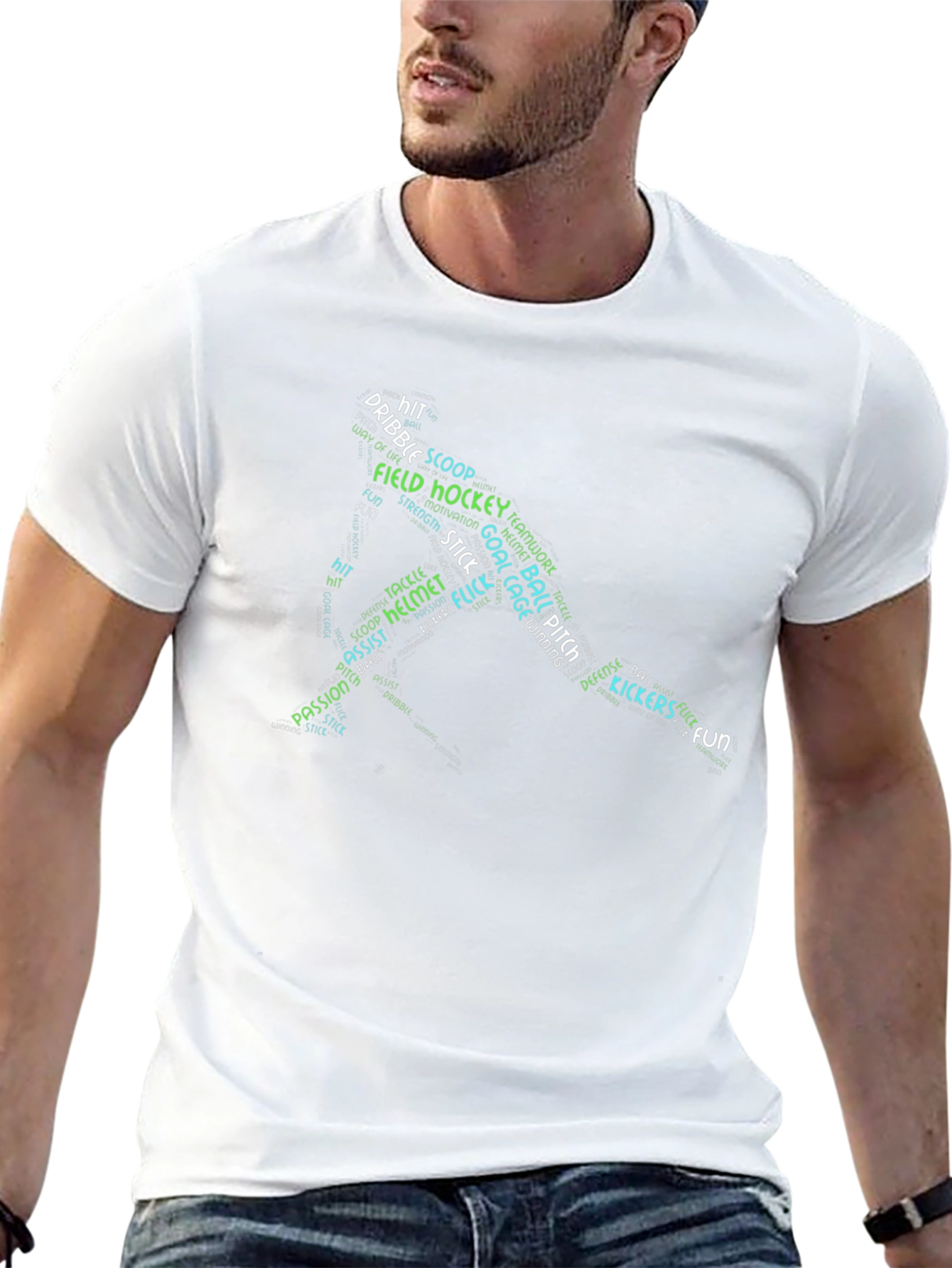 Field Hockey Word Art T-Shirt