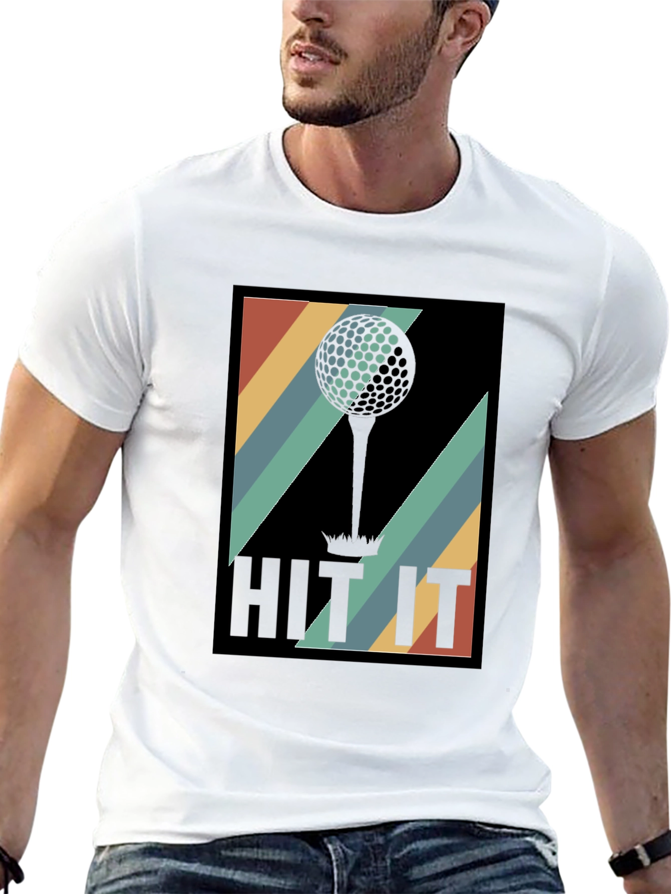 Retro Golf Ball Tee T-Shirt - Hit It!