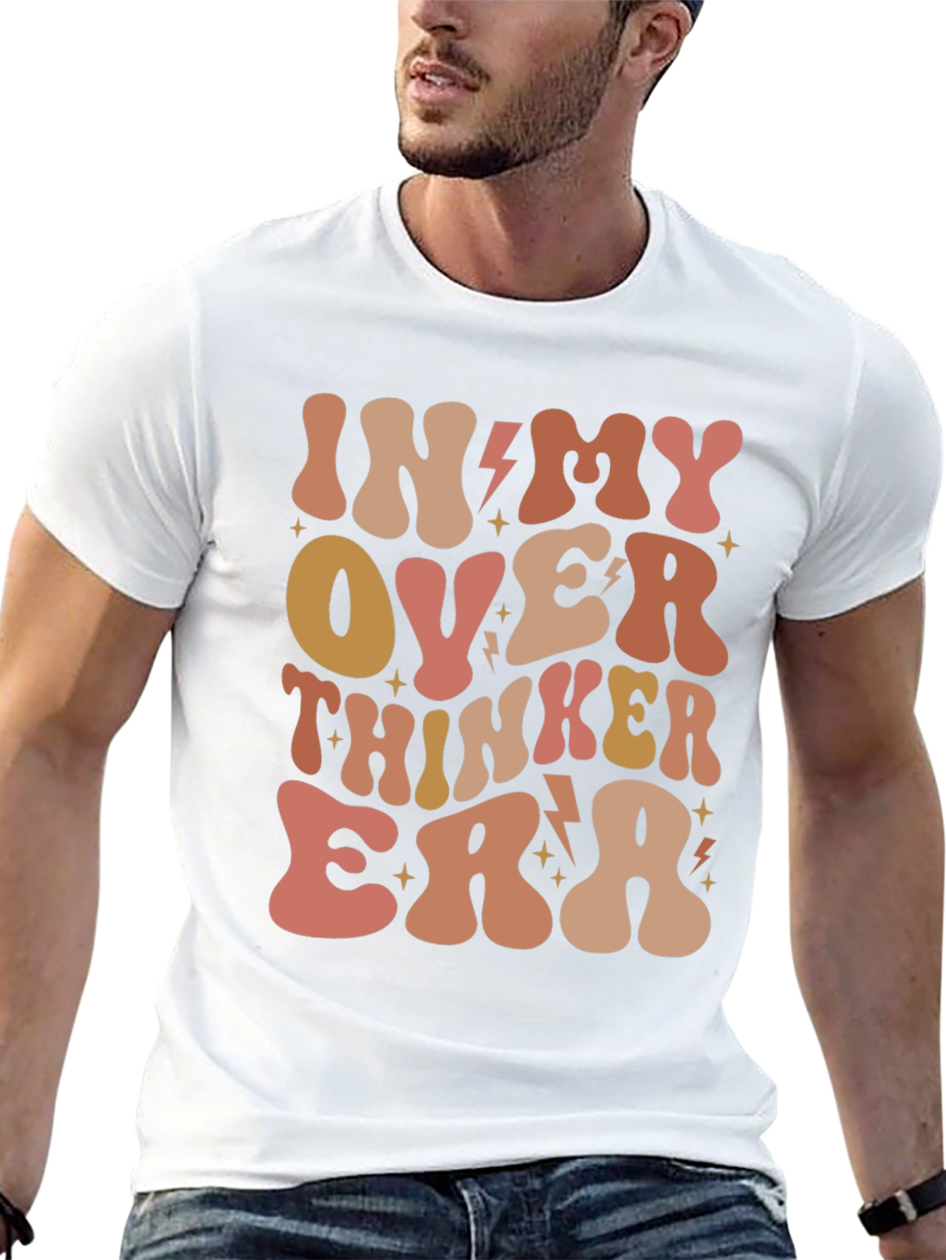 Over Thinker Era Tee - Trendy Retro Style