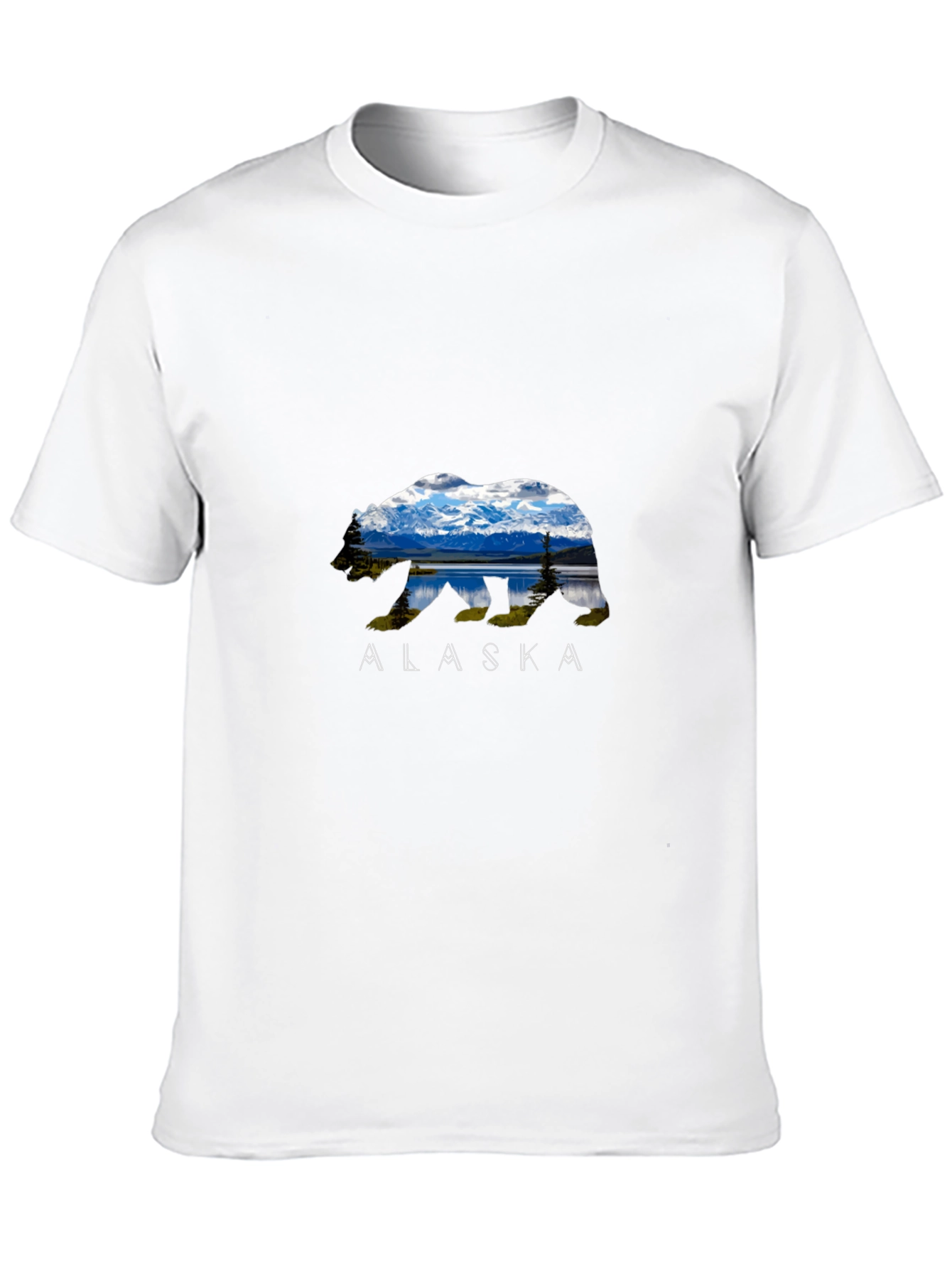 Alaska Bear T-Shirt - Mountain Landscape Design