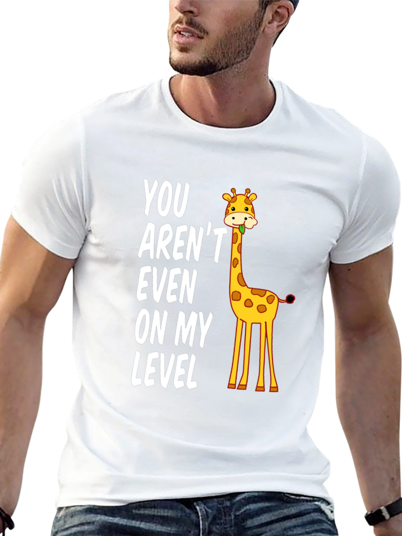 Funny Giraffe Level T-Shirt