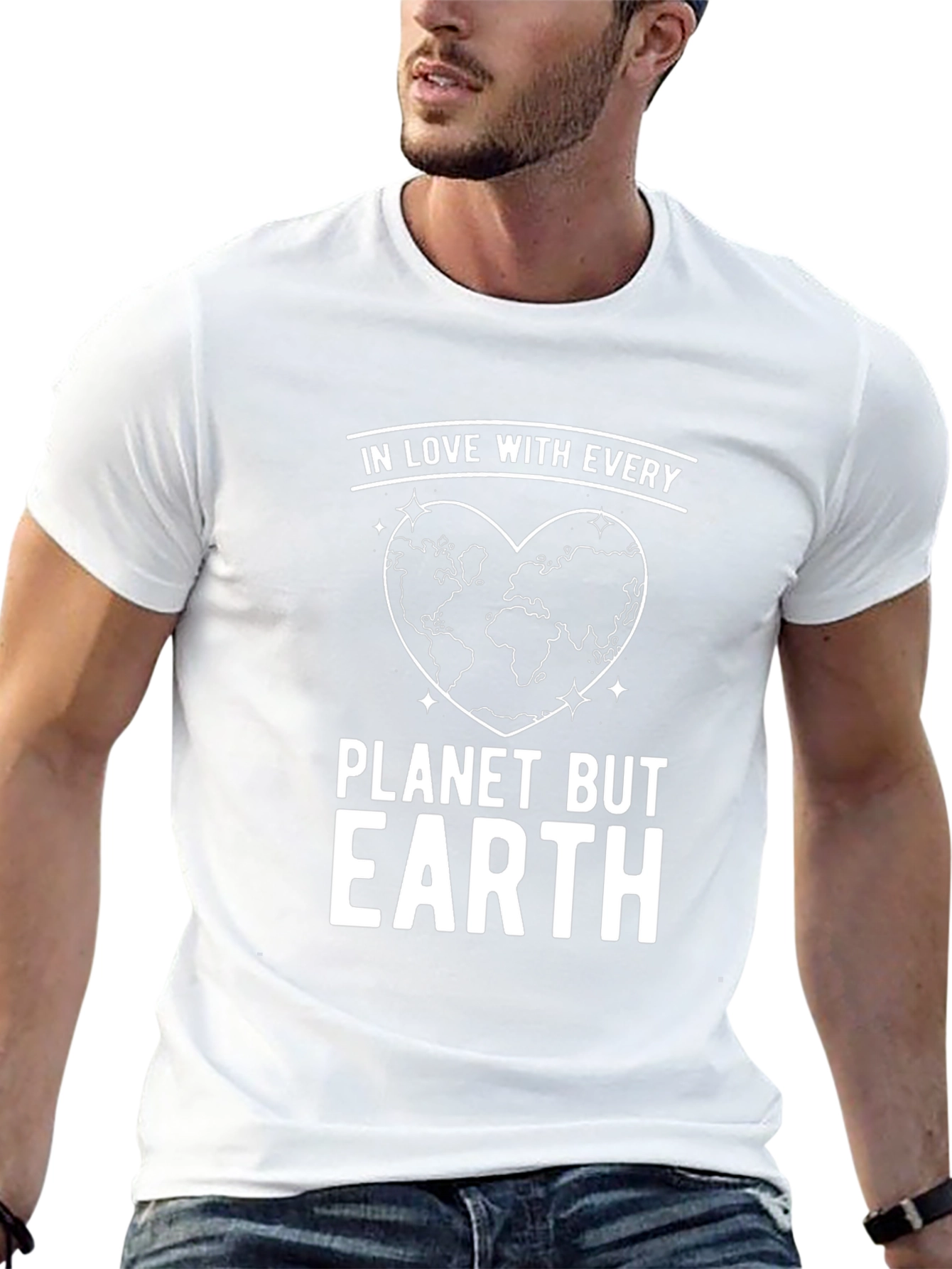 In Love With Every Planet But Earth Graphic Tee