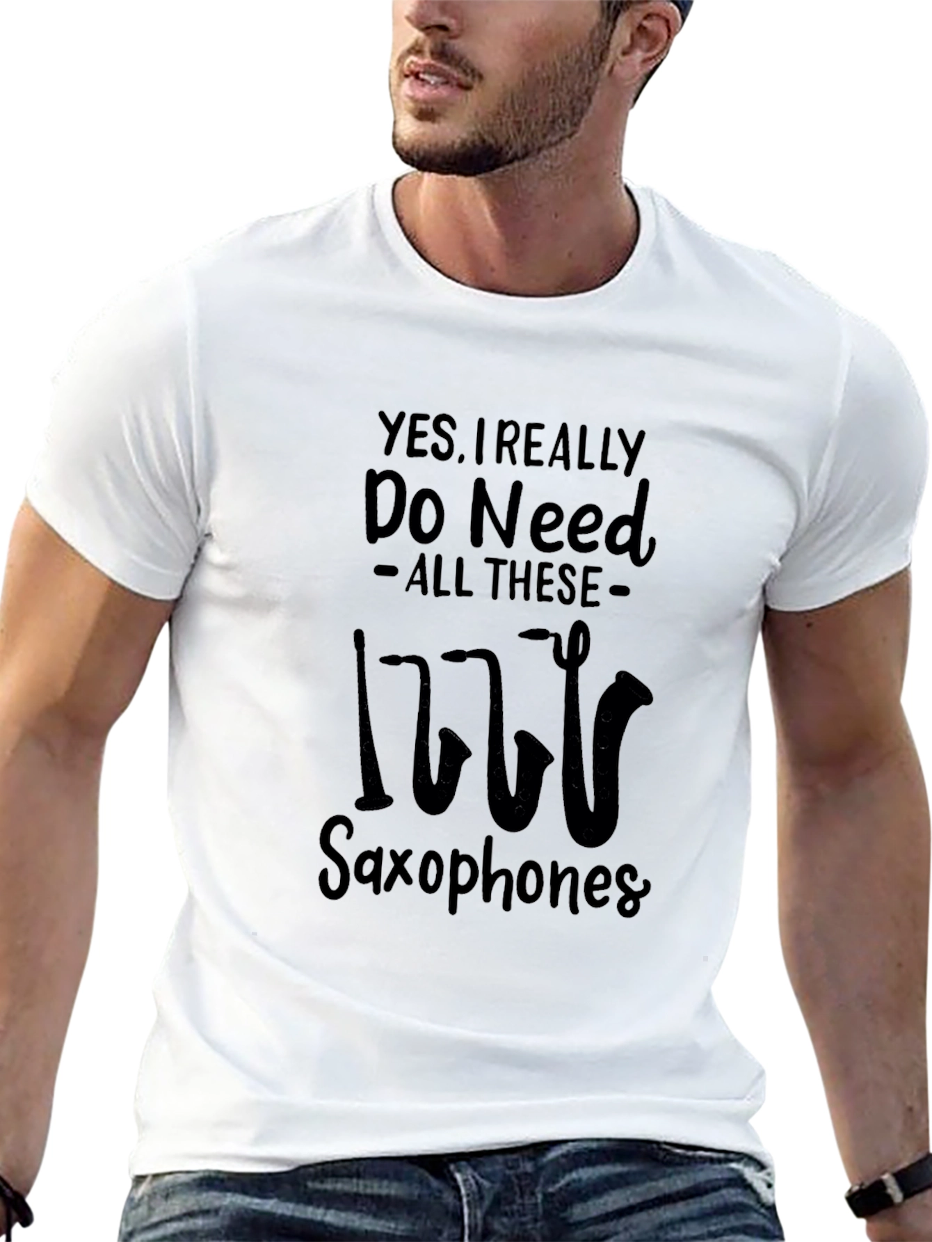 Saxophone Lover Black T-Shirt