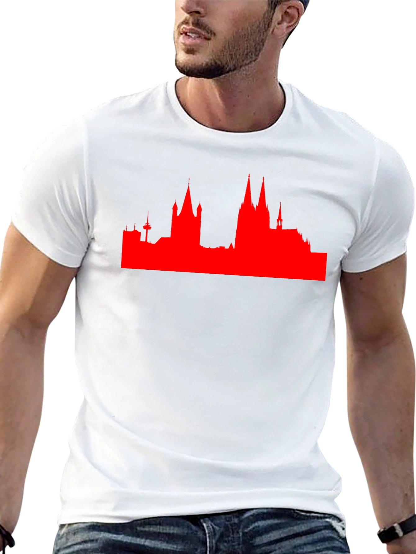 City Skyline Graphic Tee - Modern Style