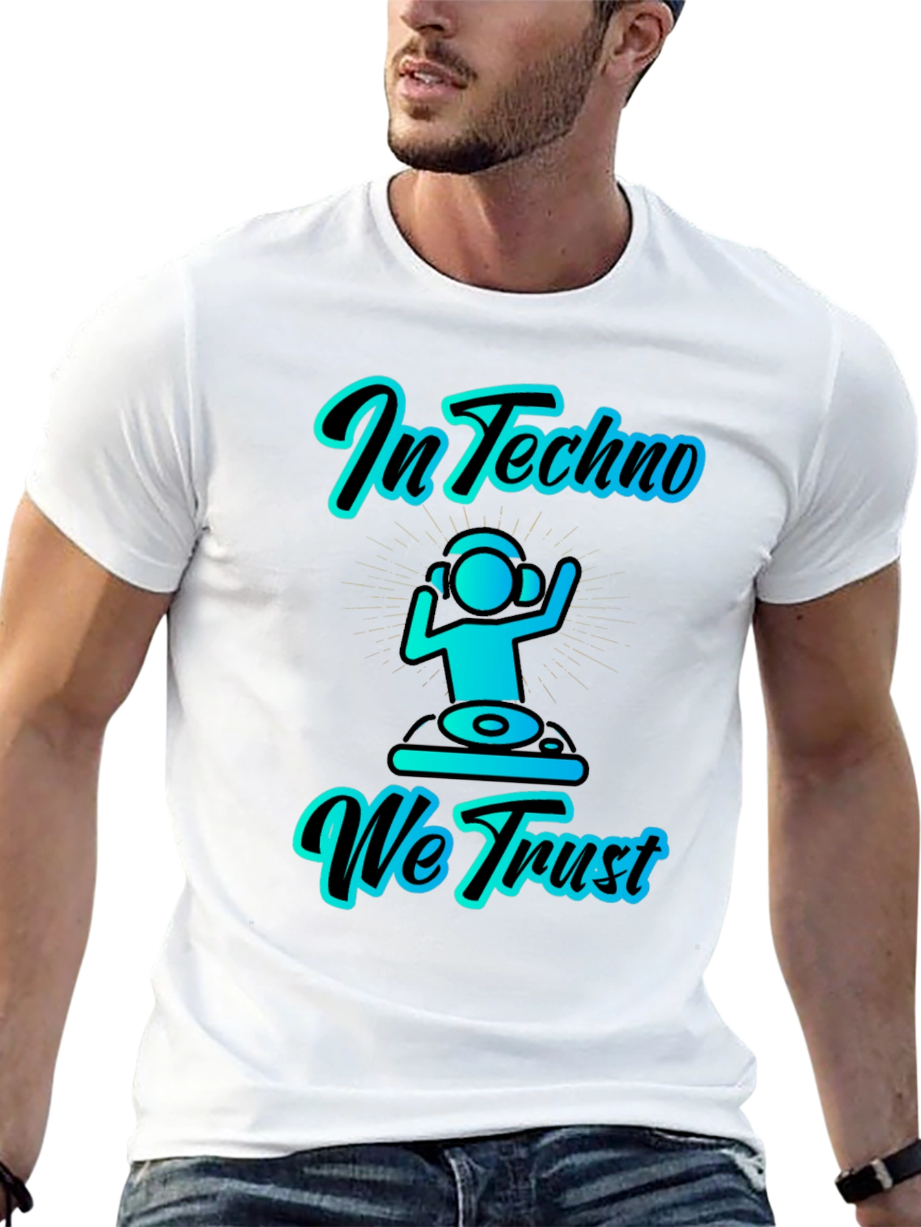 In Techno We Trust Graphic T-Shirt