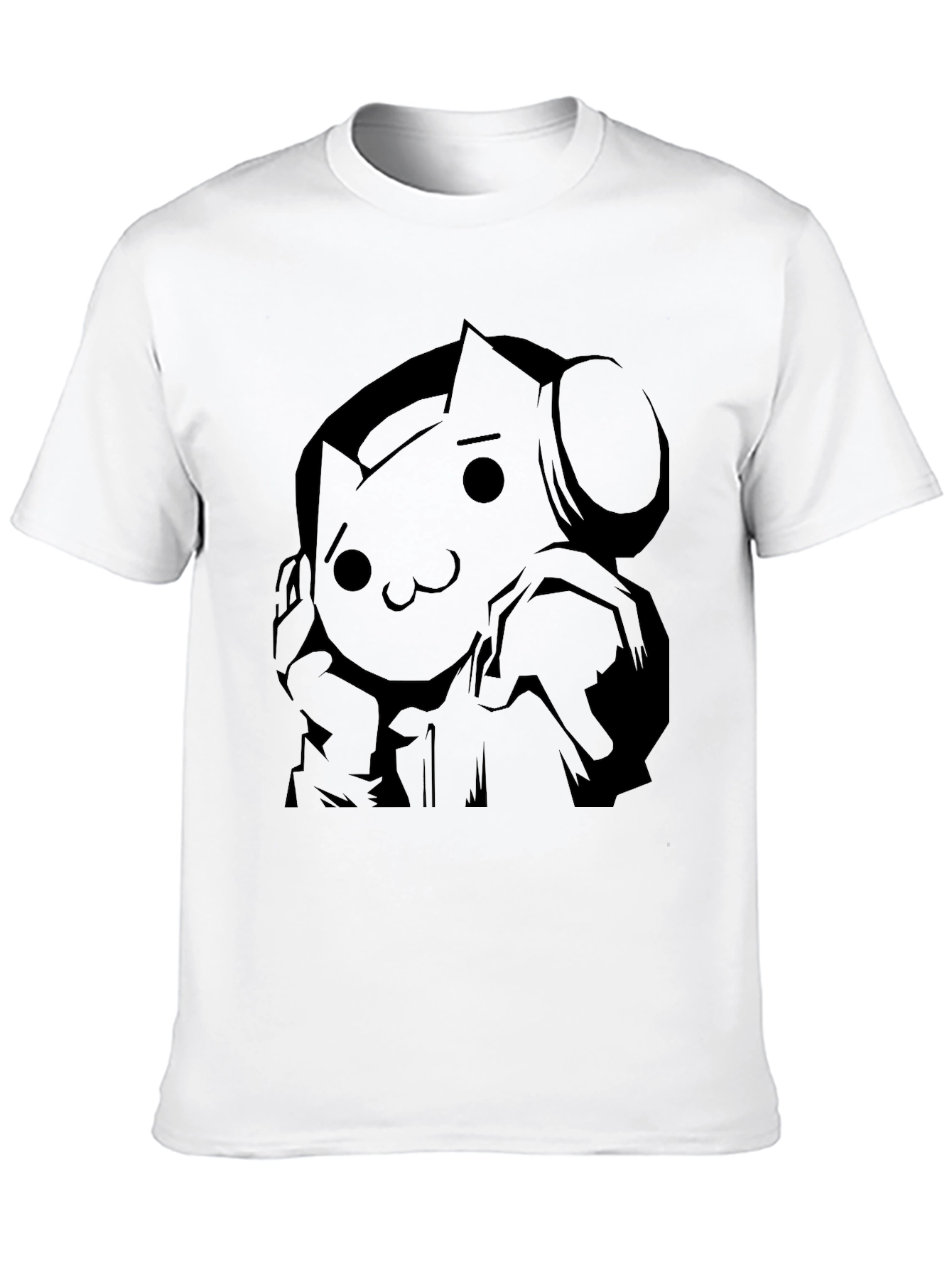 Cool Cat DJ Black T-Shirt - Trendy Graphic Tee