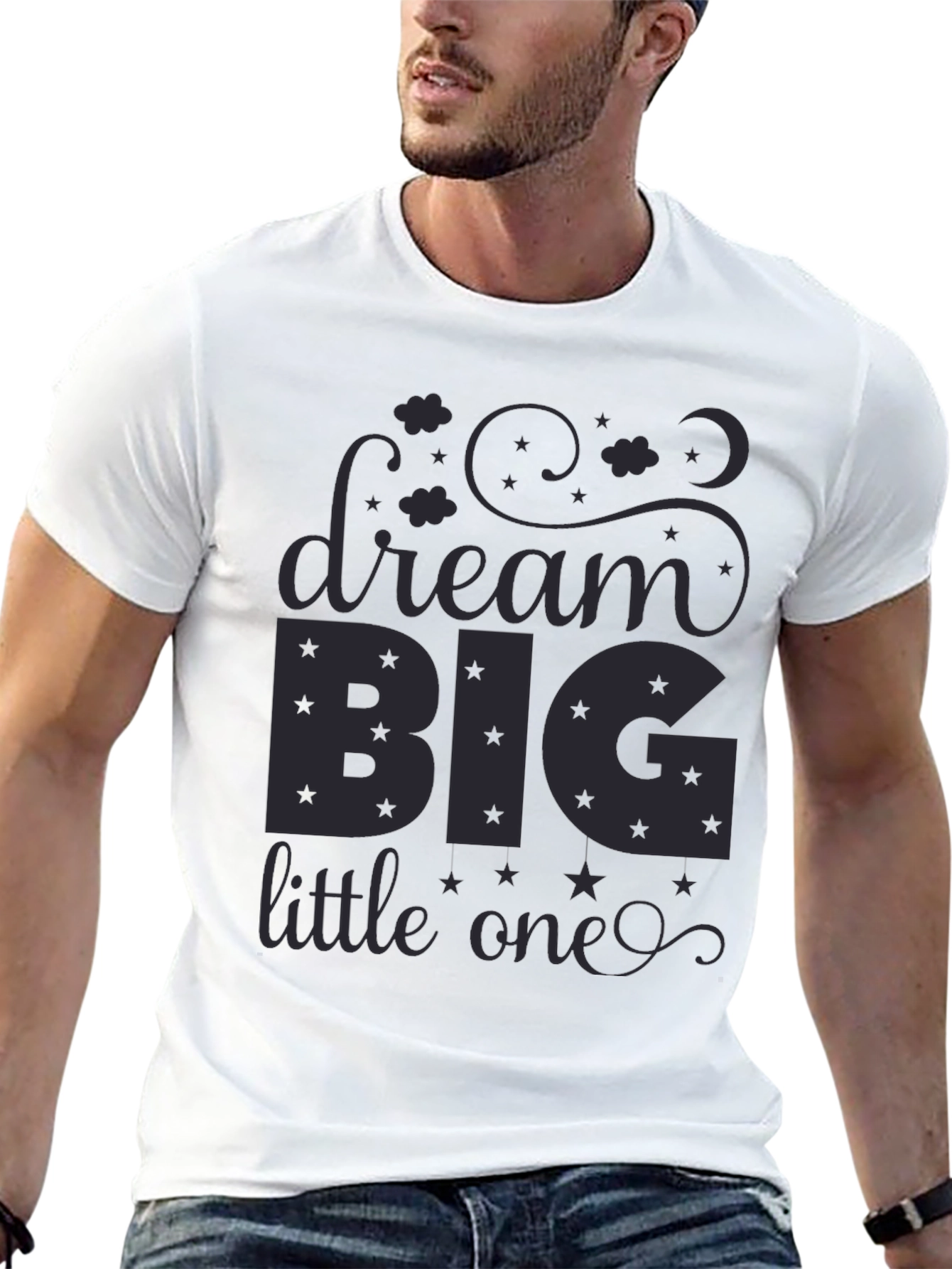 Dream Big Little One Black T-Shirt