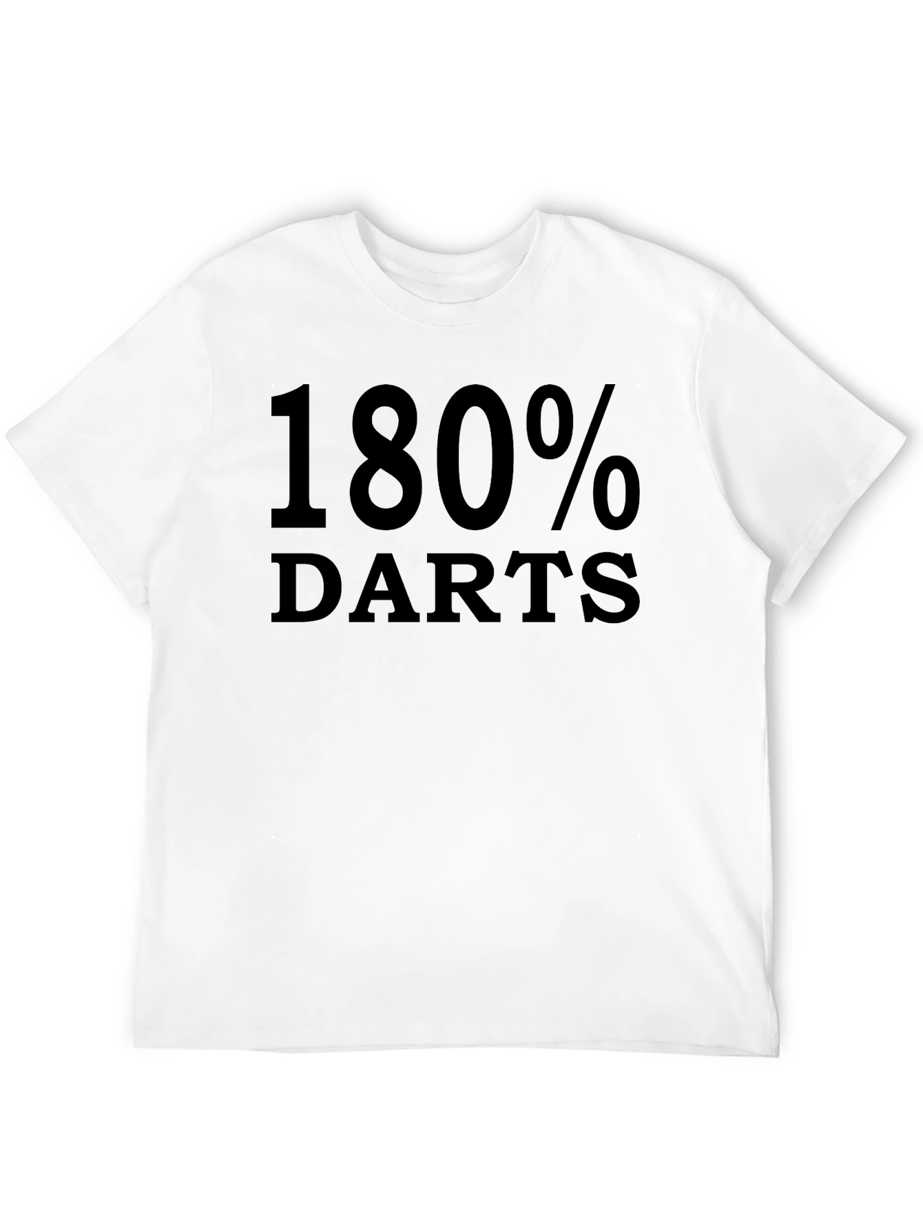 180% Darts Black T-Shirt - Dart Player Apparel