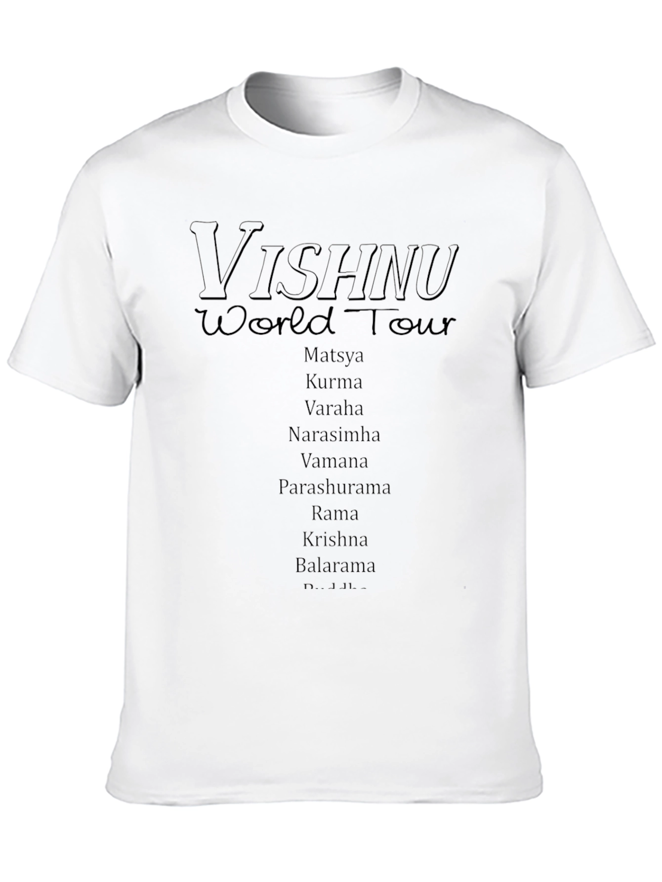 Vishnu World Tour Black T-Shirt