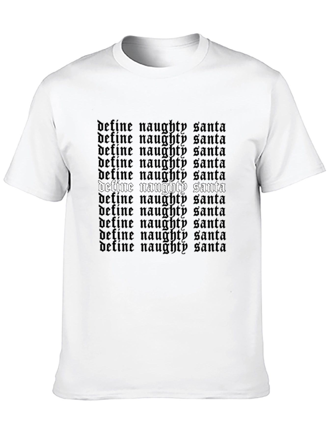 Define Naughty Santa Graphic Tee