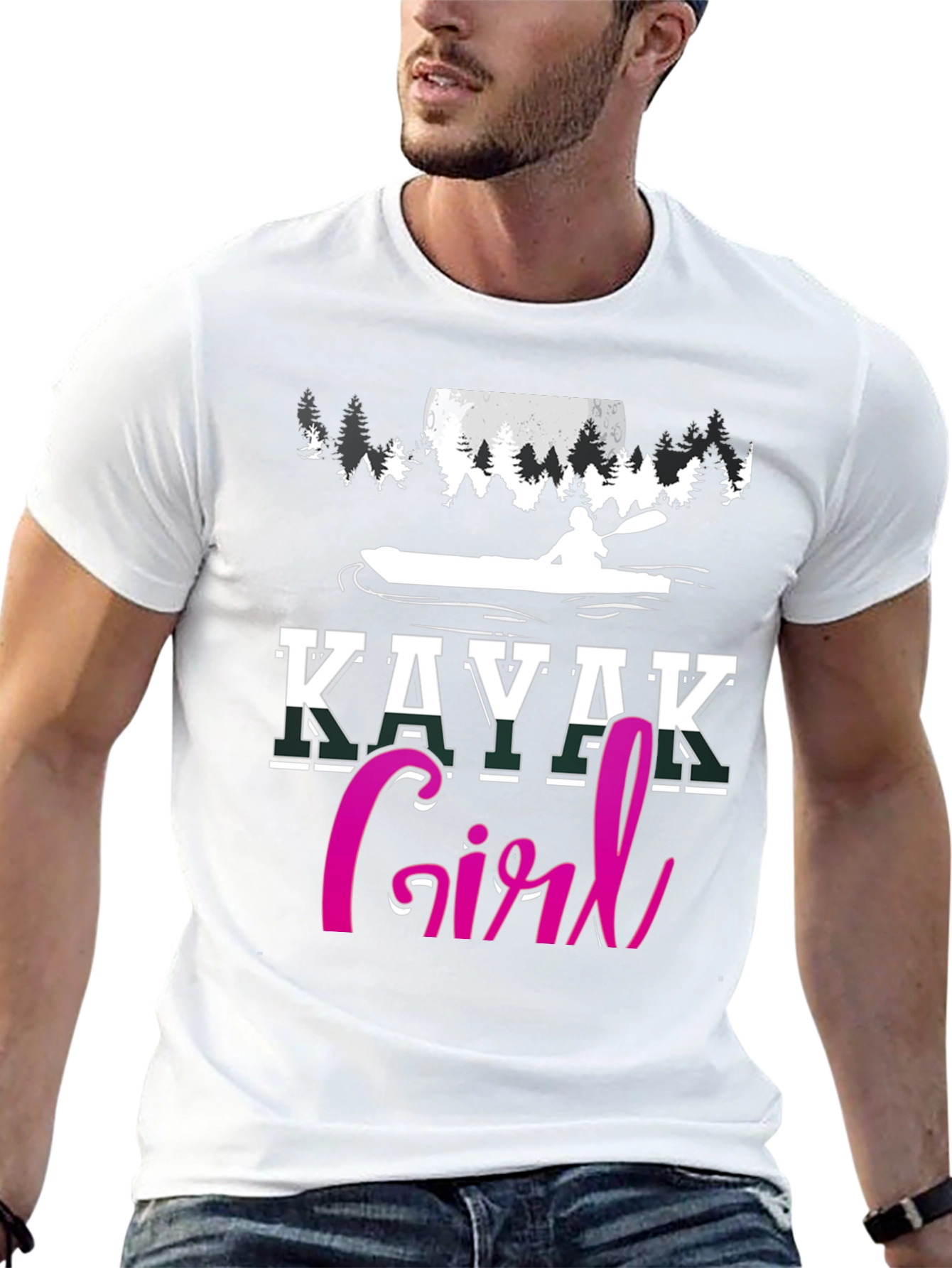 Kayak Girl T-Shirt - Outdoor Adventure Tee