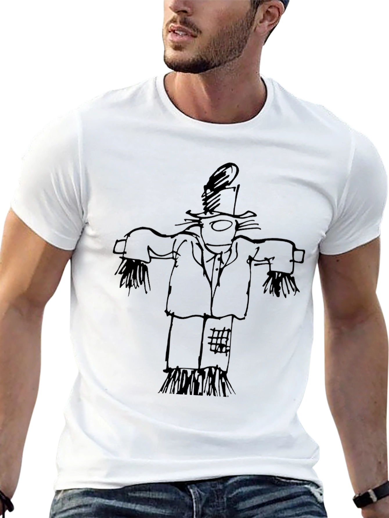 Scarecrow Tee - Quirky Graphic T-Shirt
