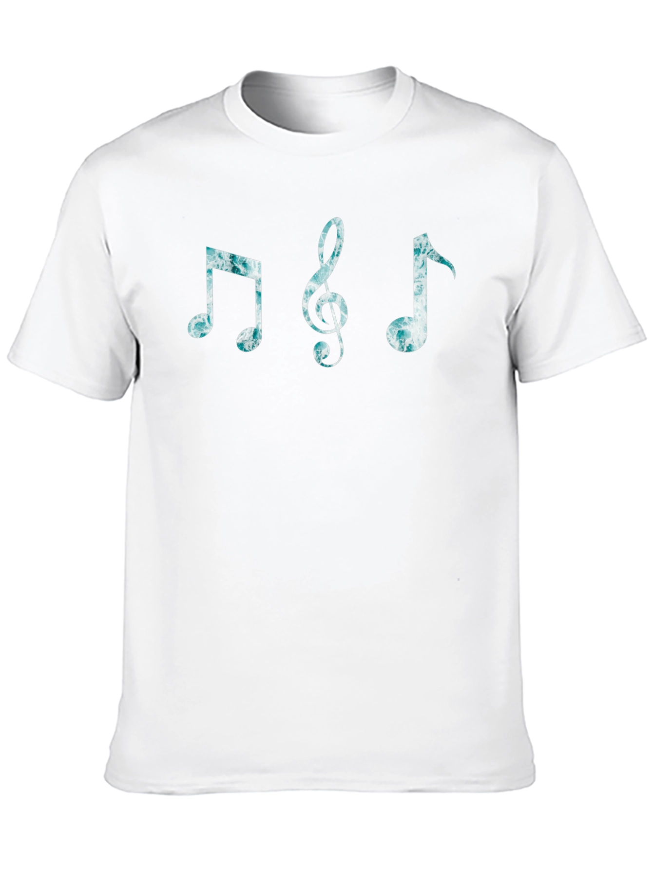 Musical Notes Black T-Shirt
