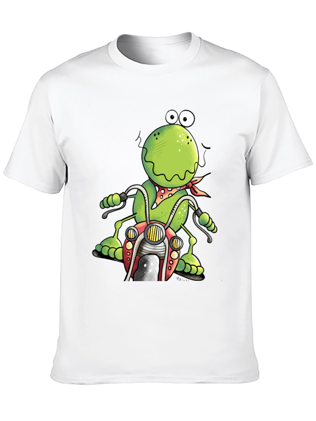 Frog Motorcycle Graphic T-Shirt