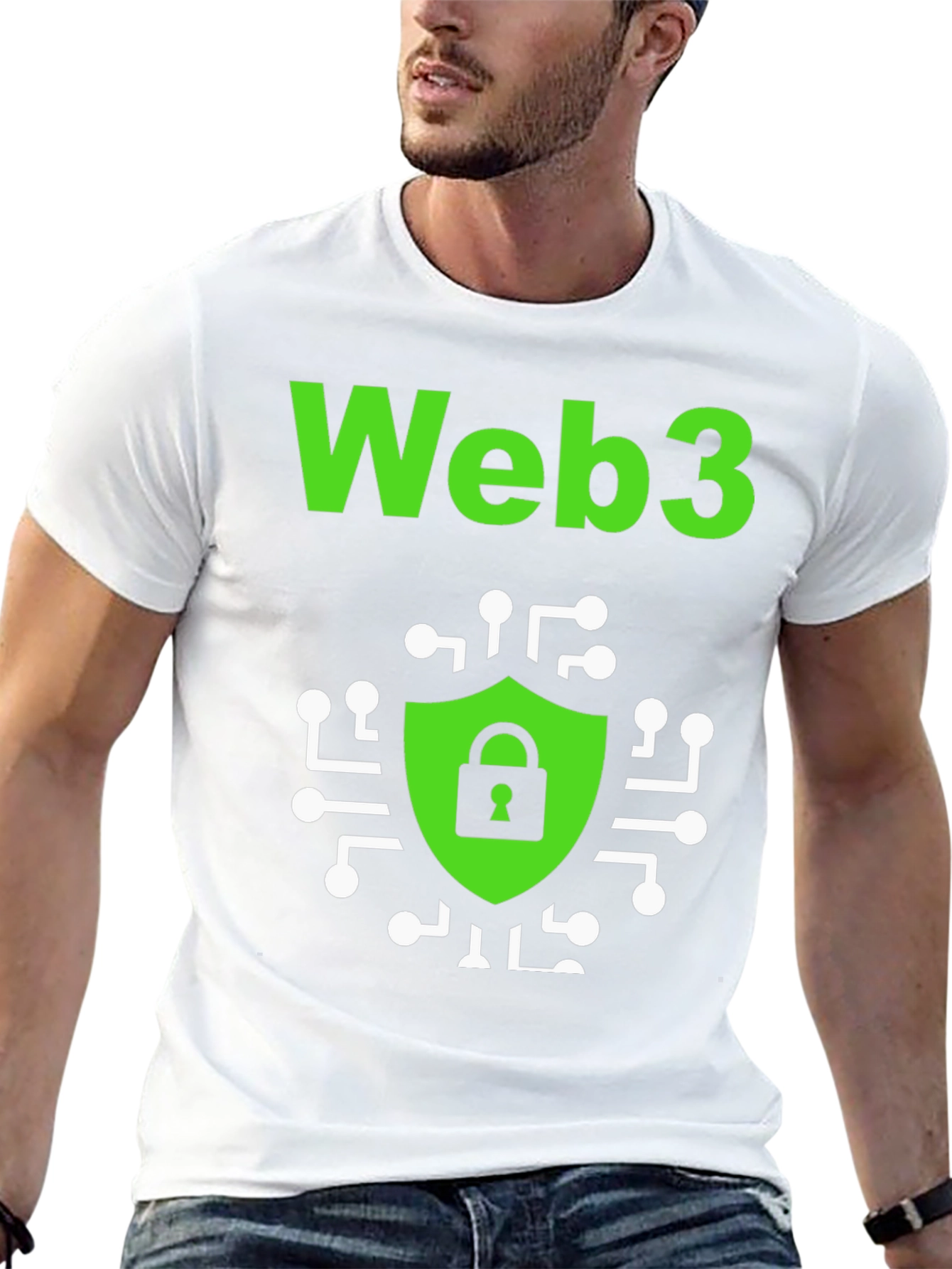 Web3 Security Graphic Tee - Black Cotton