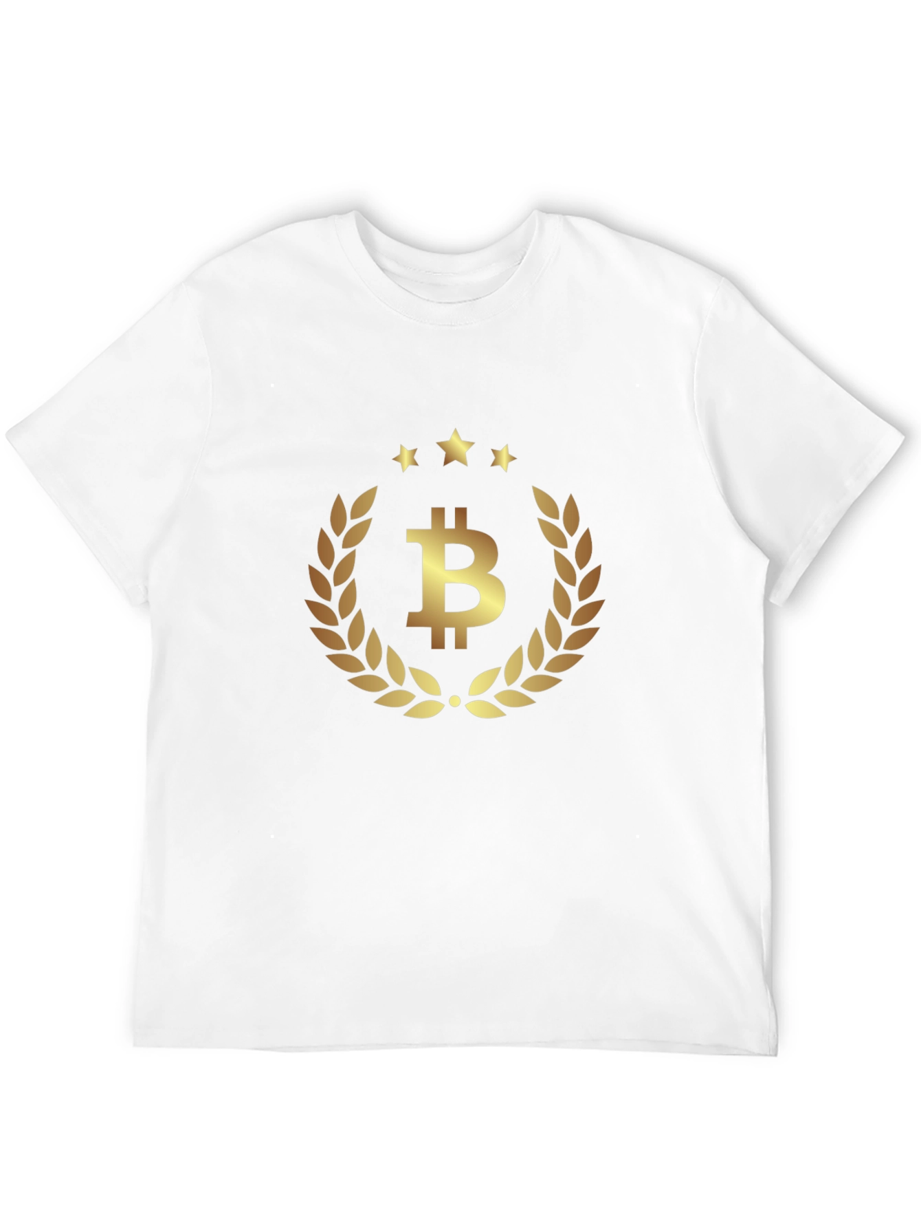 Bitcoin Laurel Wreath Black T-Shirt