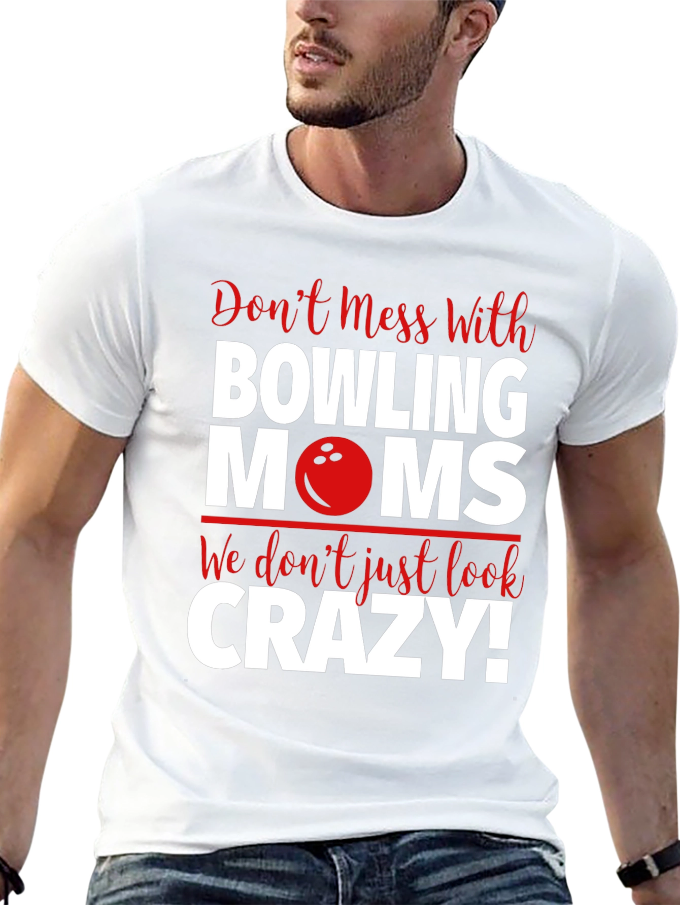Bowling Moms Graphic T-Shirt - Crazy Fun Tee
