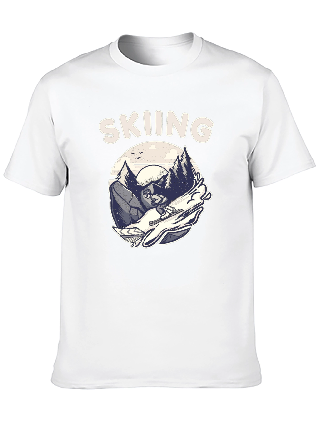 Skiing Graphic T-Shirt