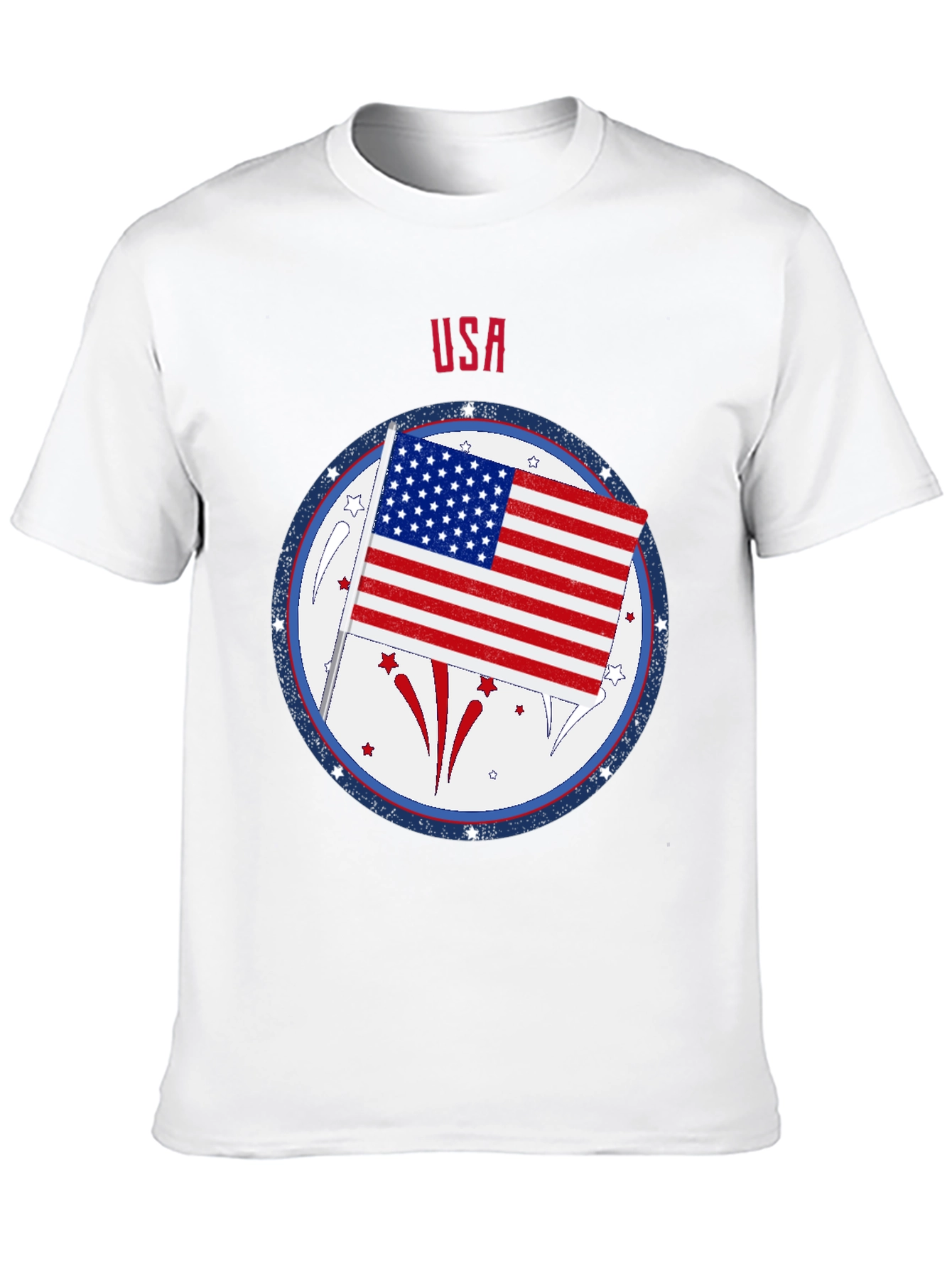 USA Flag Patriotic Graphic T-Shirt