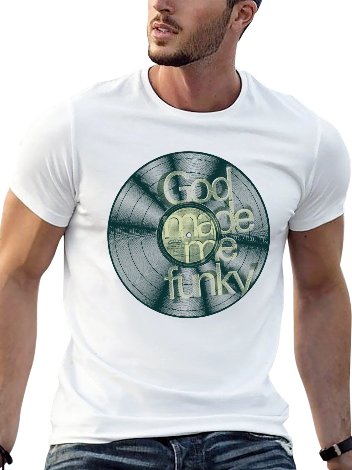 God Made Me Funky Graphic Tee