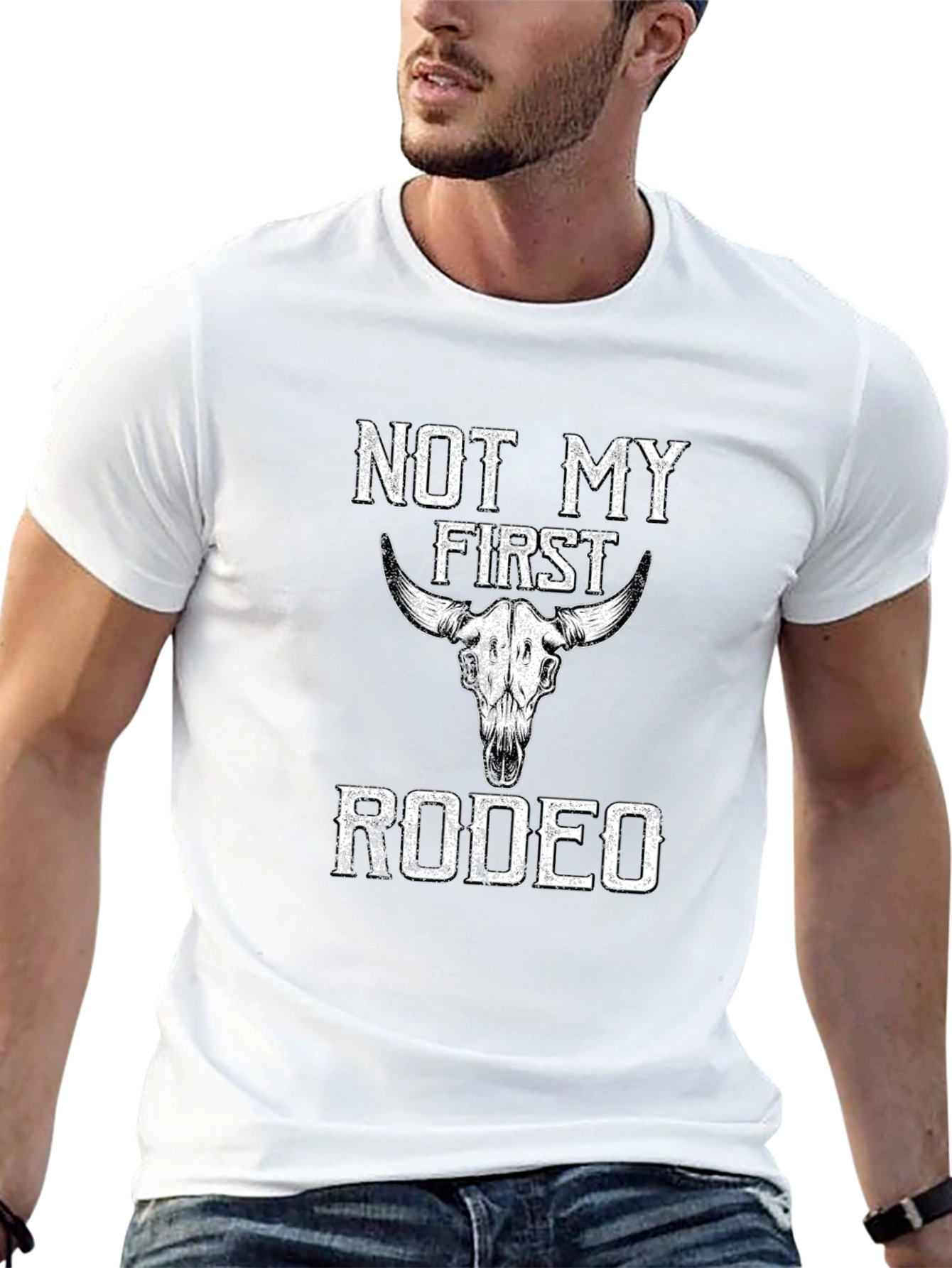 Not My First Rodeo Graphic Tee - Black