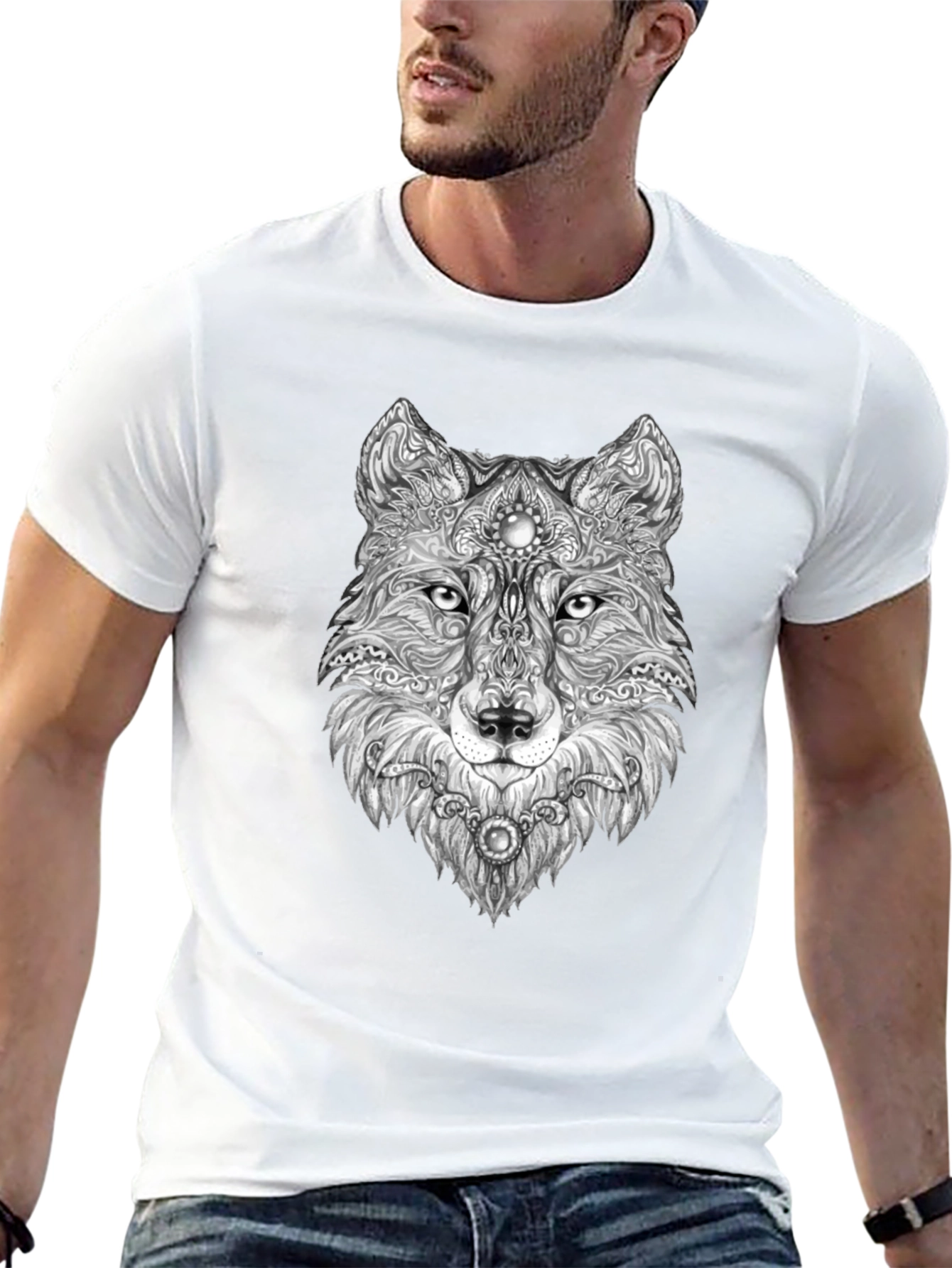 Wolf Graphic Print Tee