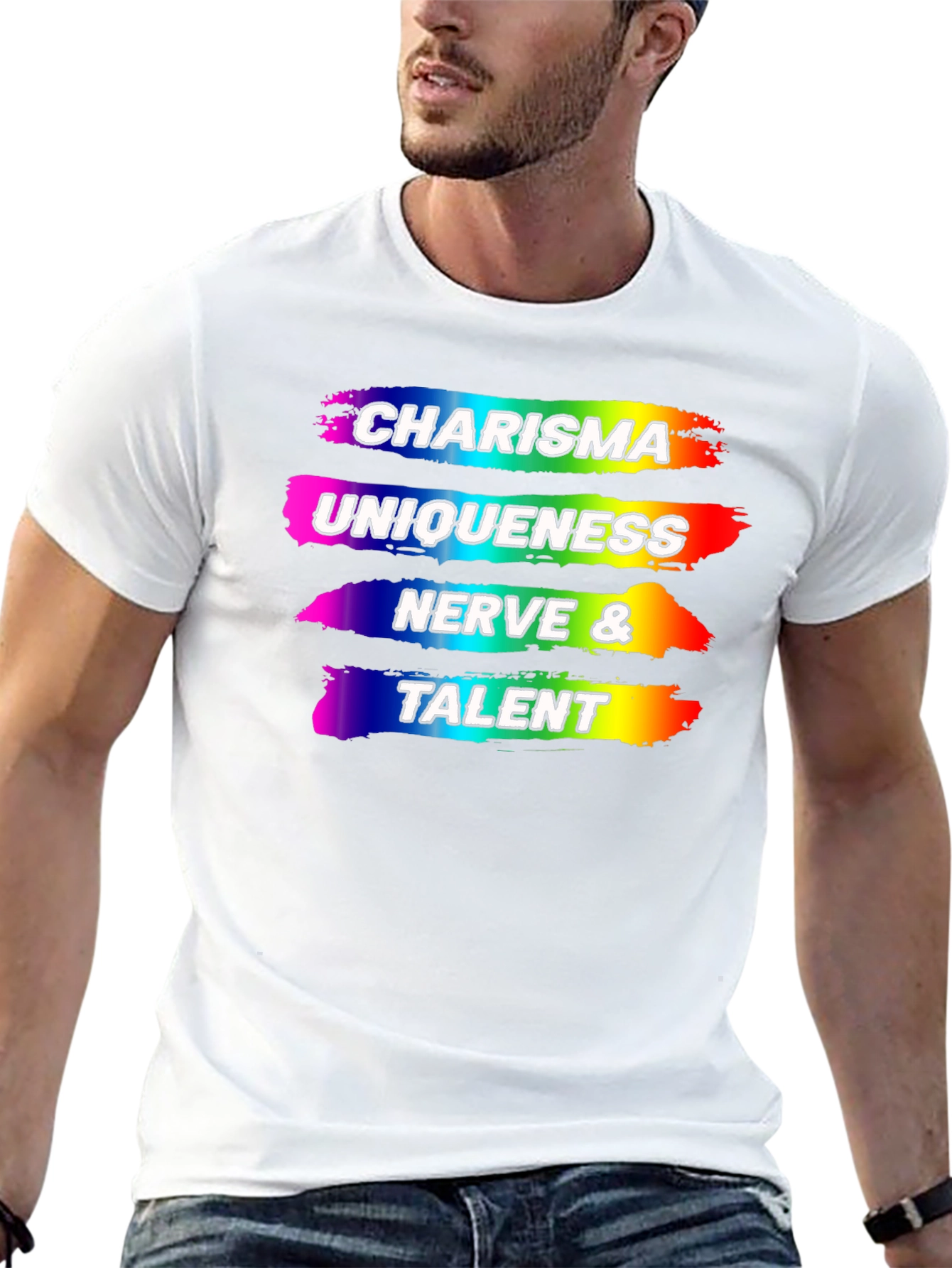 Charisma Uniqueness Nerve Talent Rainbow Pride T-Shirt